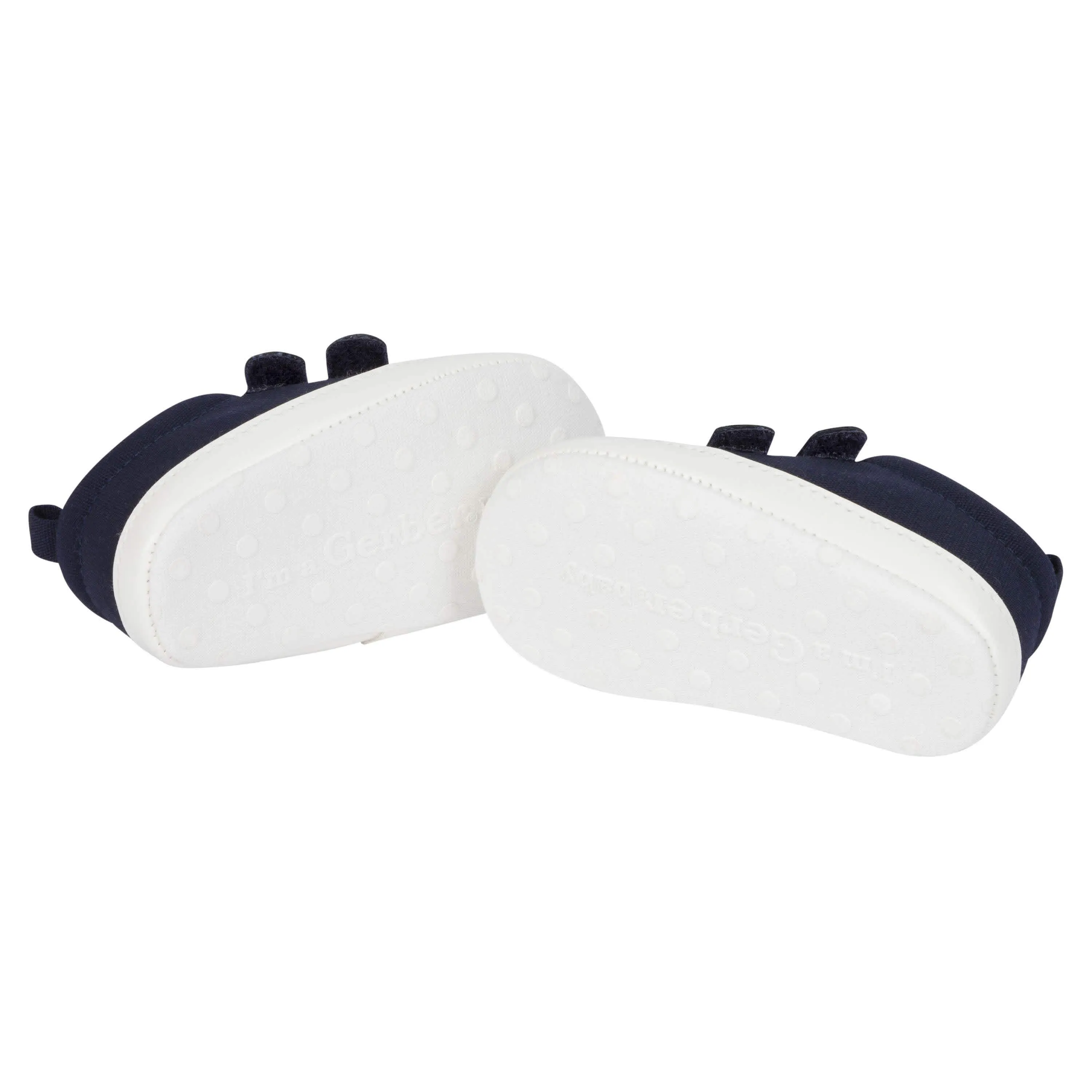 Baby Neutral Navy Canvas Sneakers Gerber Childrenswea