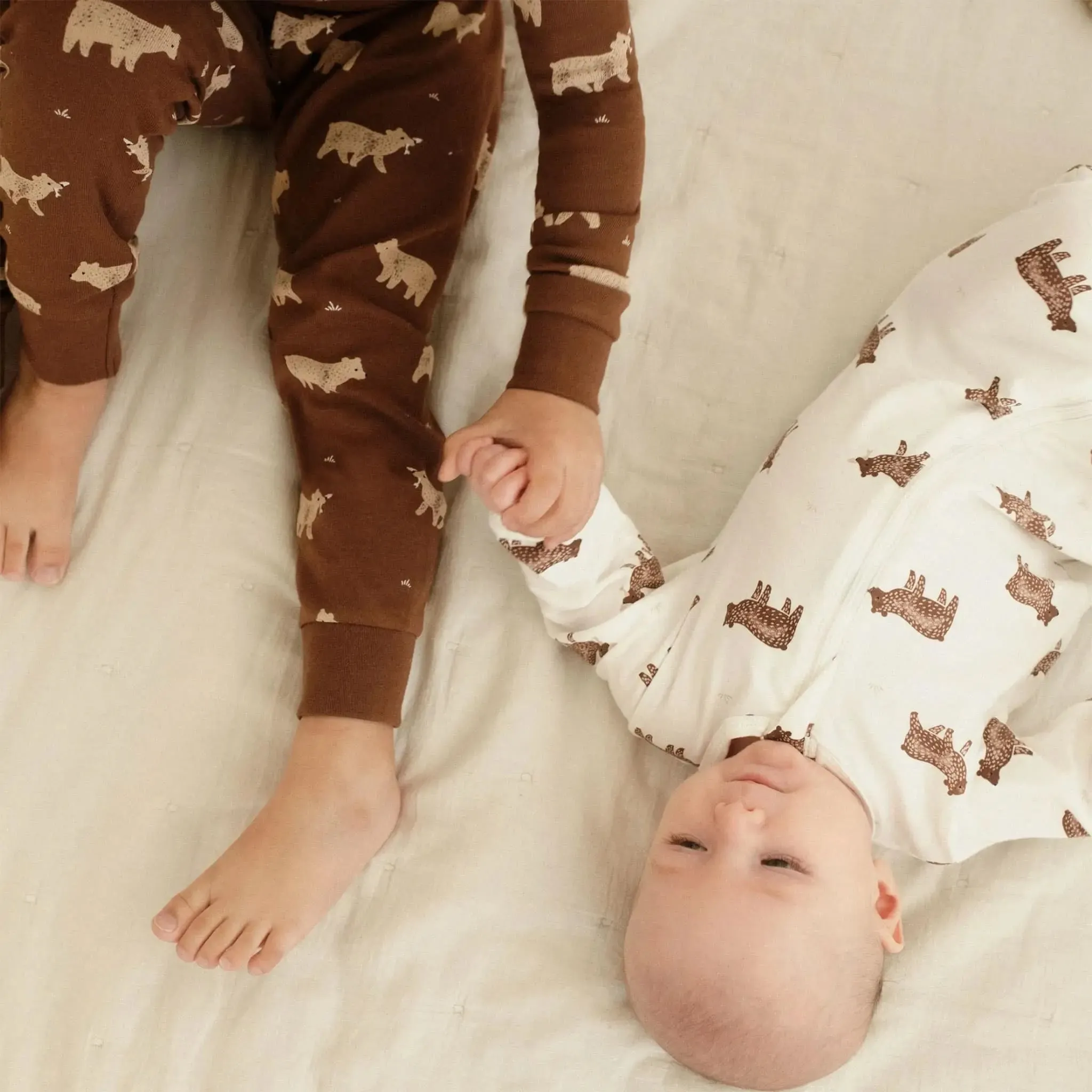 Bear Print Sleeper | Petit Lem