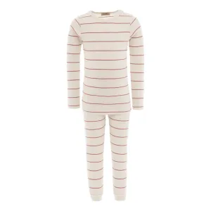 Beige Striped Modal Outfit