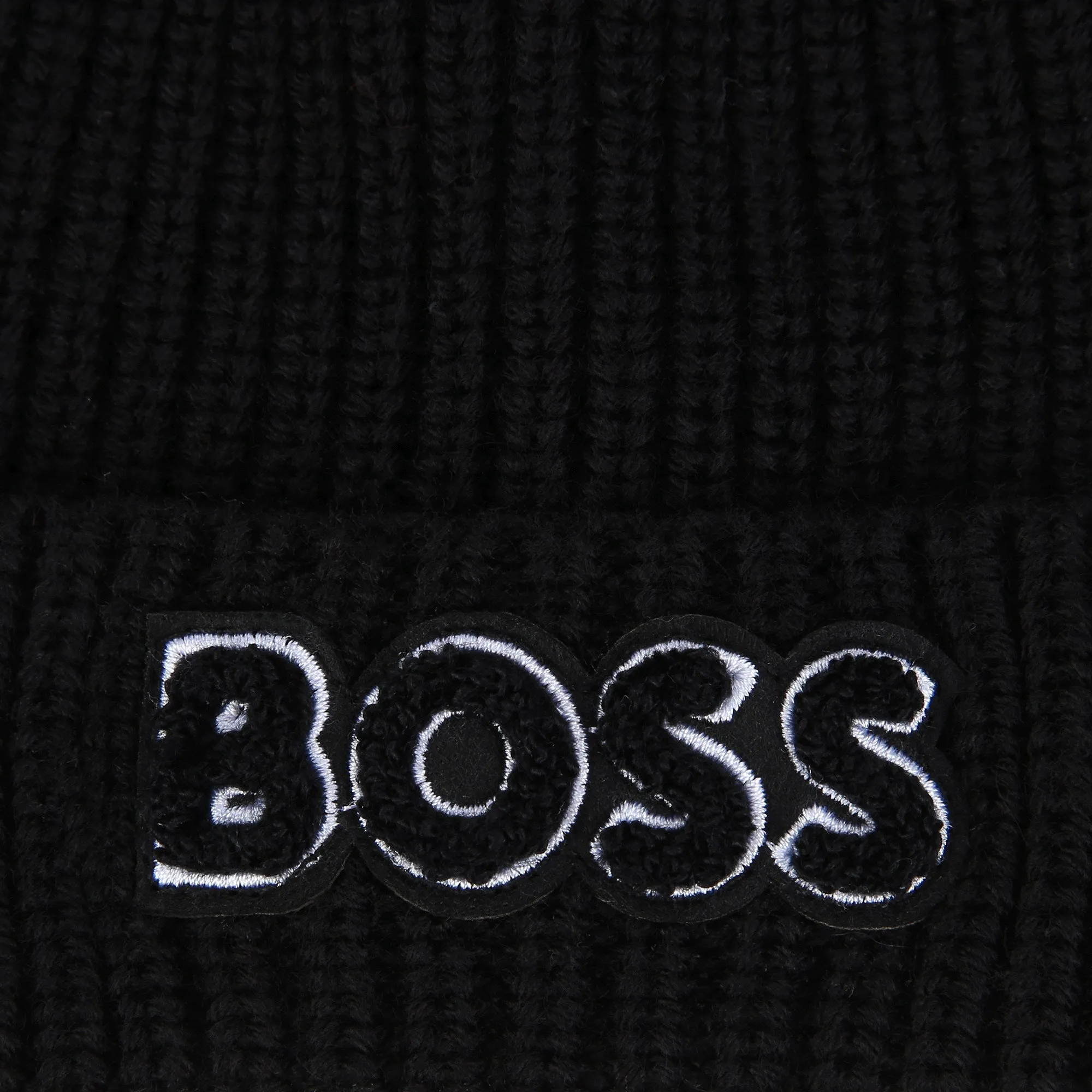 Black Logo Knitted Hat