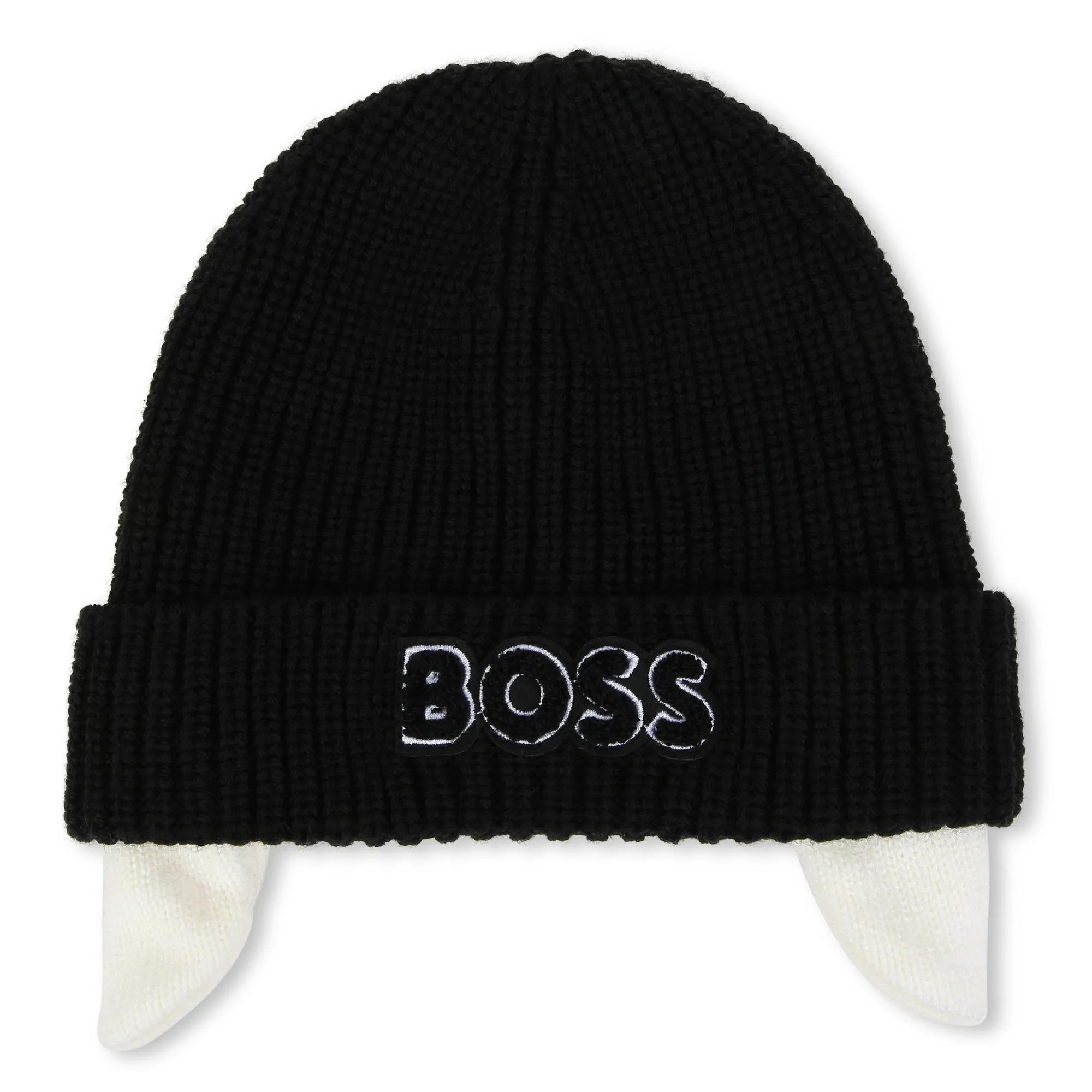 Black Logo Knitted Hat