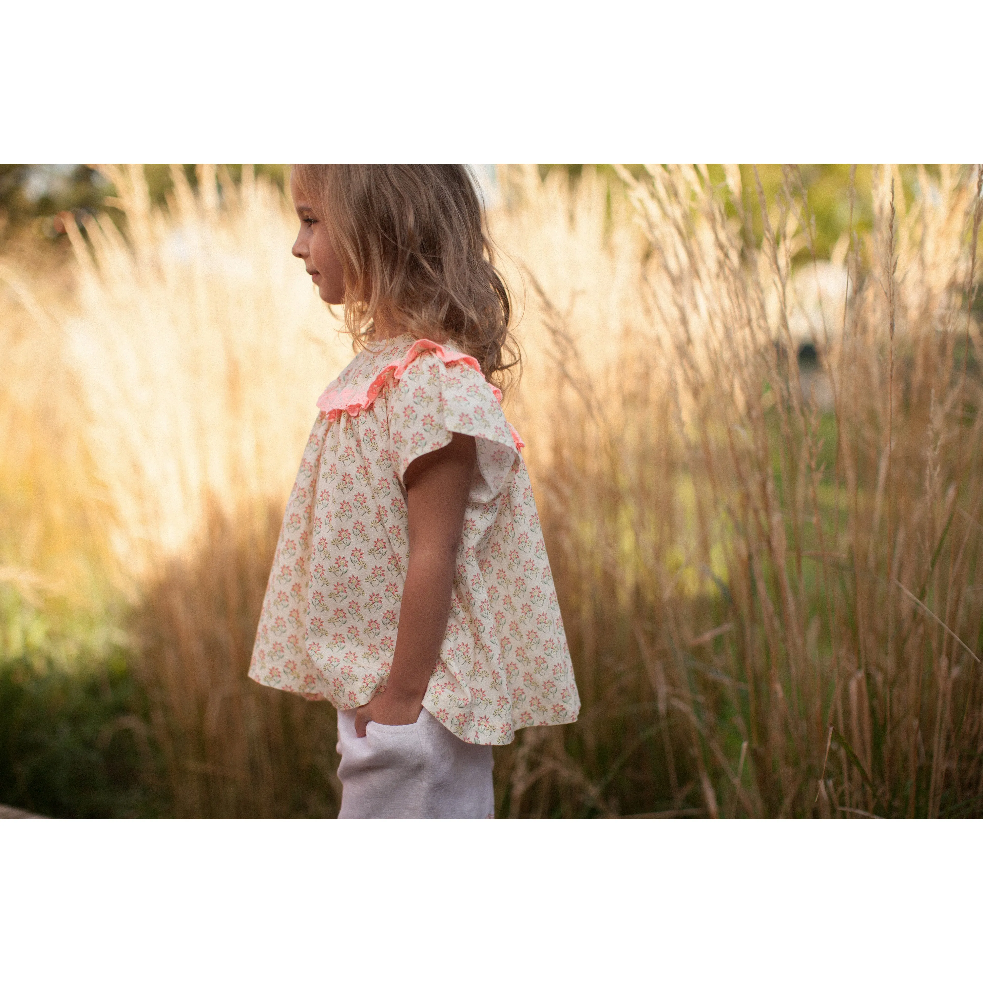 Bonheur du Jour Paris Baby Girl Blouse Nude