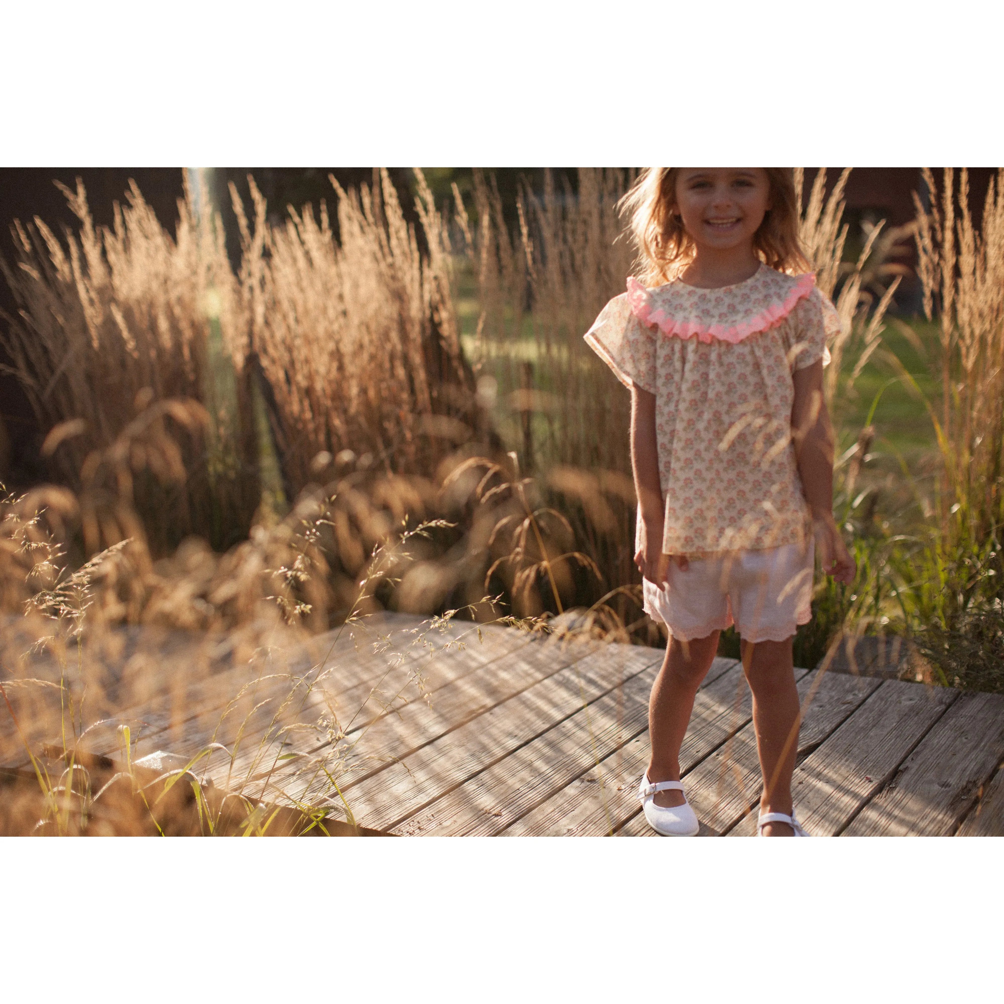 Bonheur du Jour Paris Baby Girl Blouse Nude