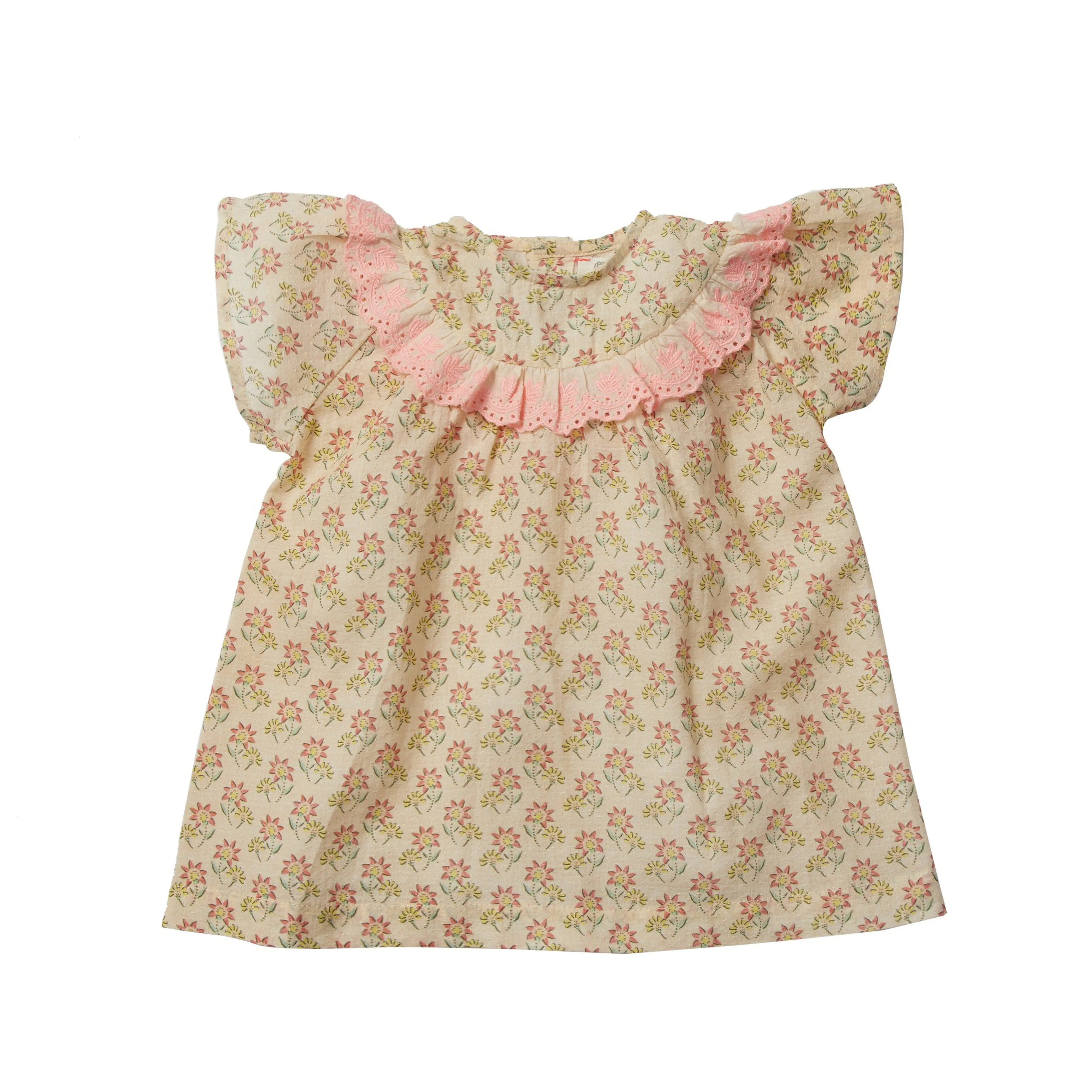Bonheur du Jour Paris Baby Girl Blouse Nude
