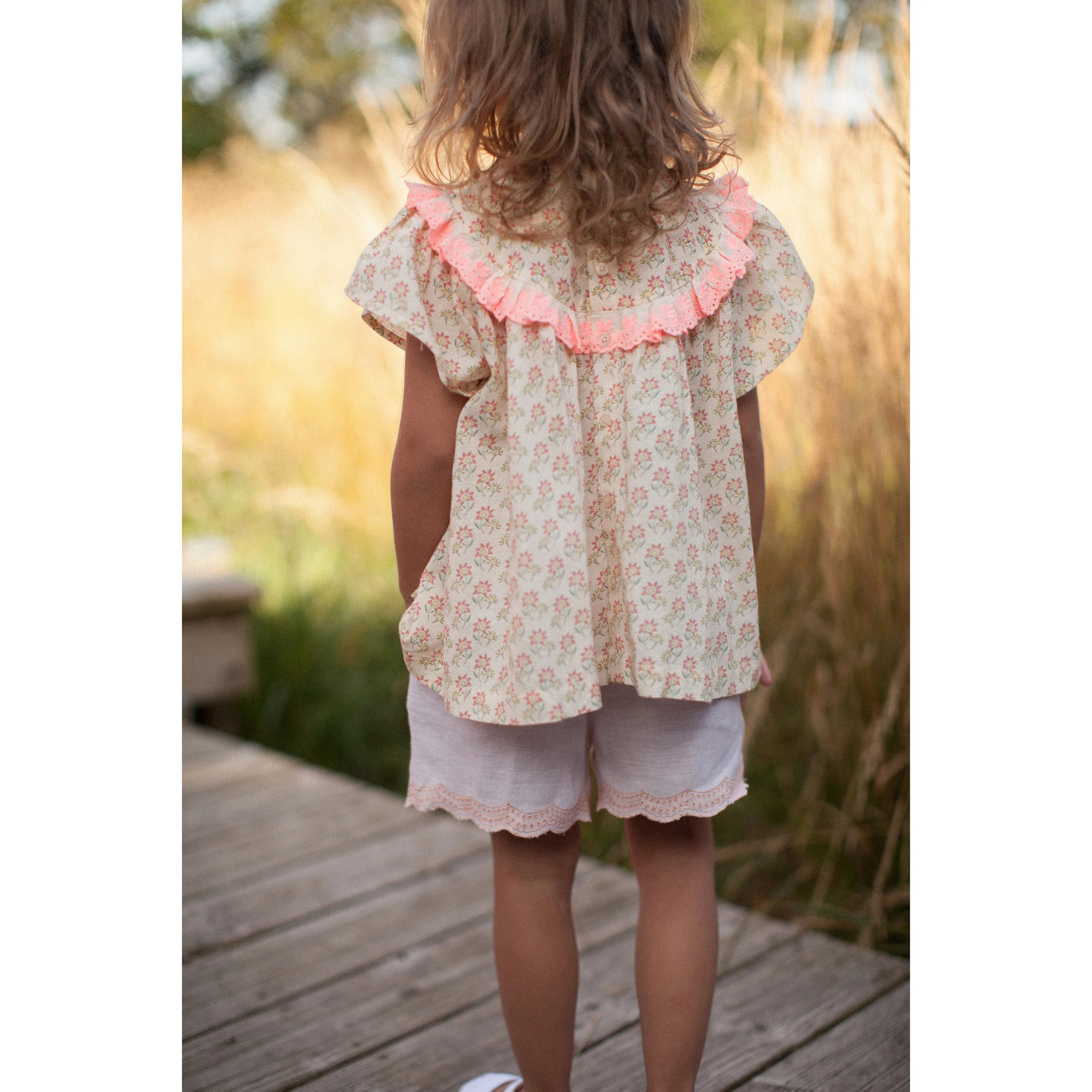 Bonheur du Jour Paris Baby Girl Blouse Nude