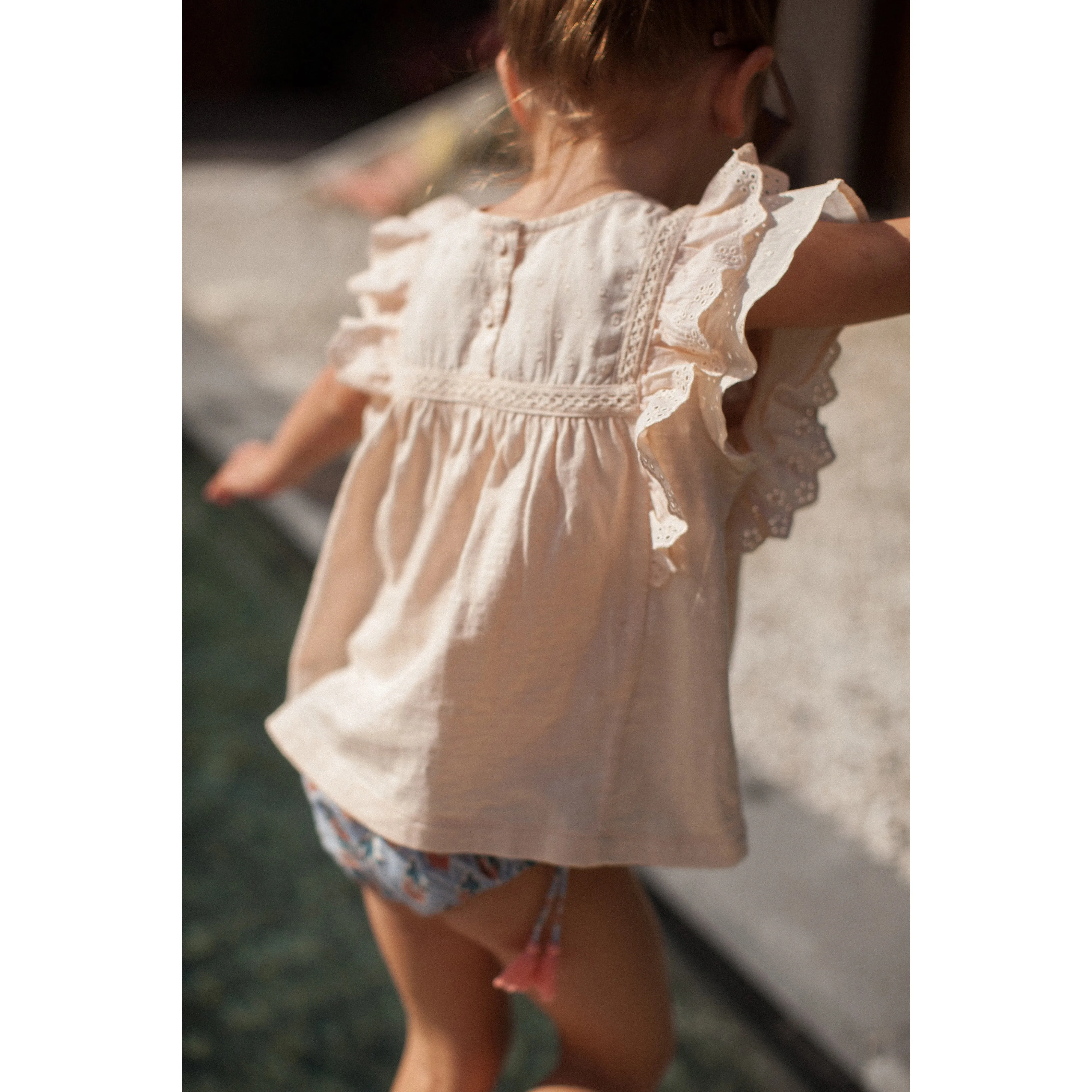 Bonheur du Jour Paris Baby Girl Tee Shirt Nude
