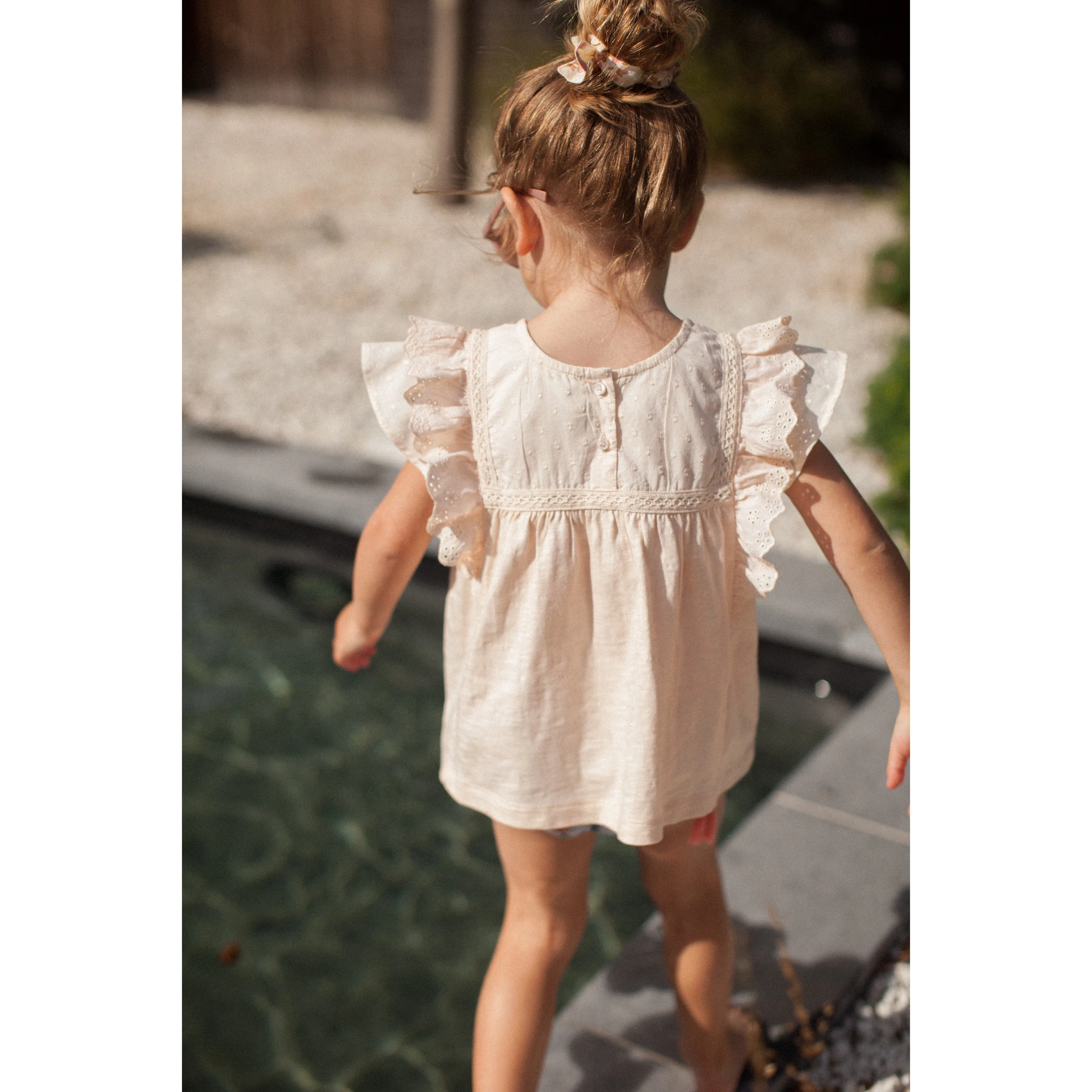Bonheur du Jour Paris Baby Girl Tee Shirt Nude