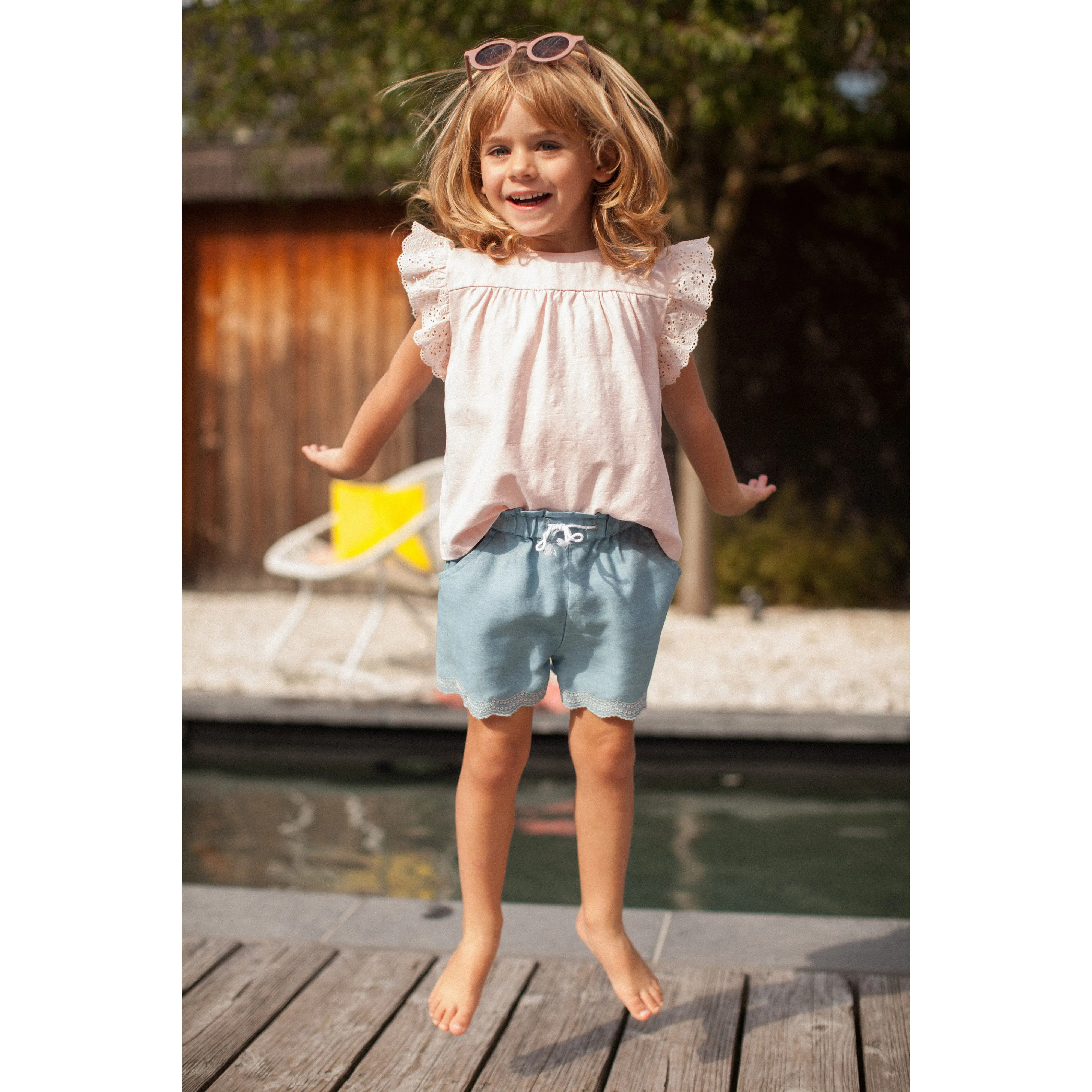 Bonheur du Jour Paris Baby Girl Tee Shirt Pivoine Pink
