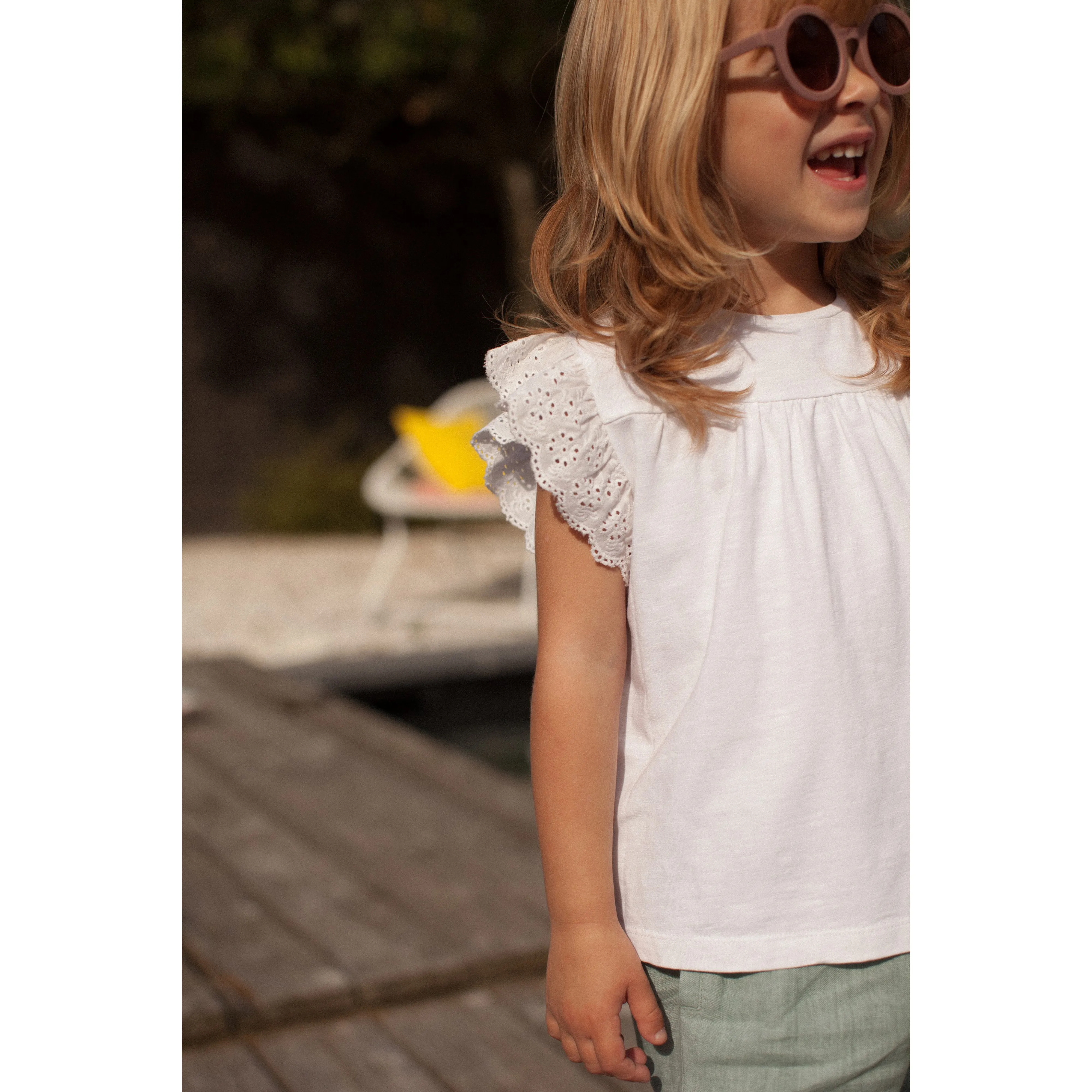 Bonheur du Jour Paris Baby Girl Tee Shirt White