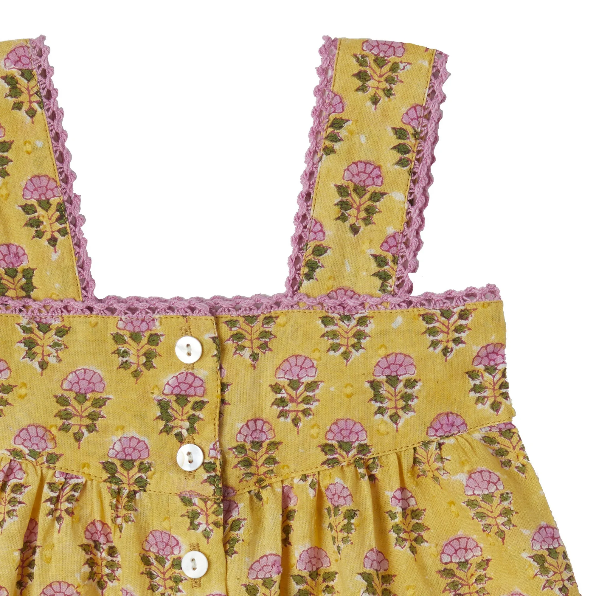 Bonheur du Jour Paris Bertille Baby   Girl Top Jaune