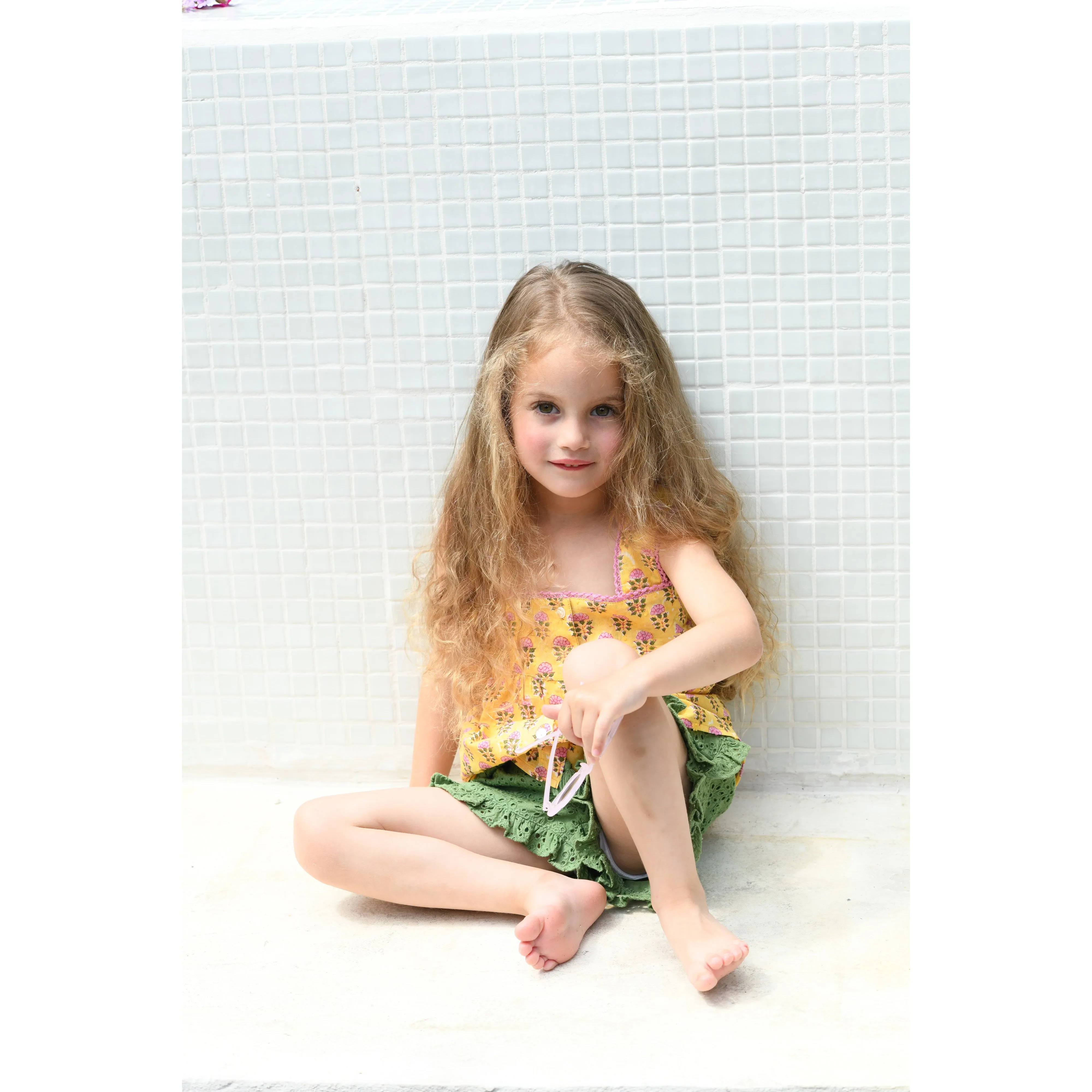 Bonheur du Jour Paris Bertille Baby   Girl Top Jaune