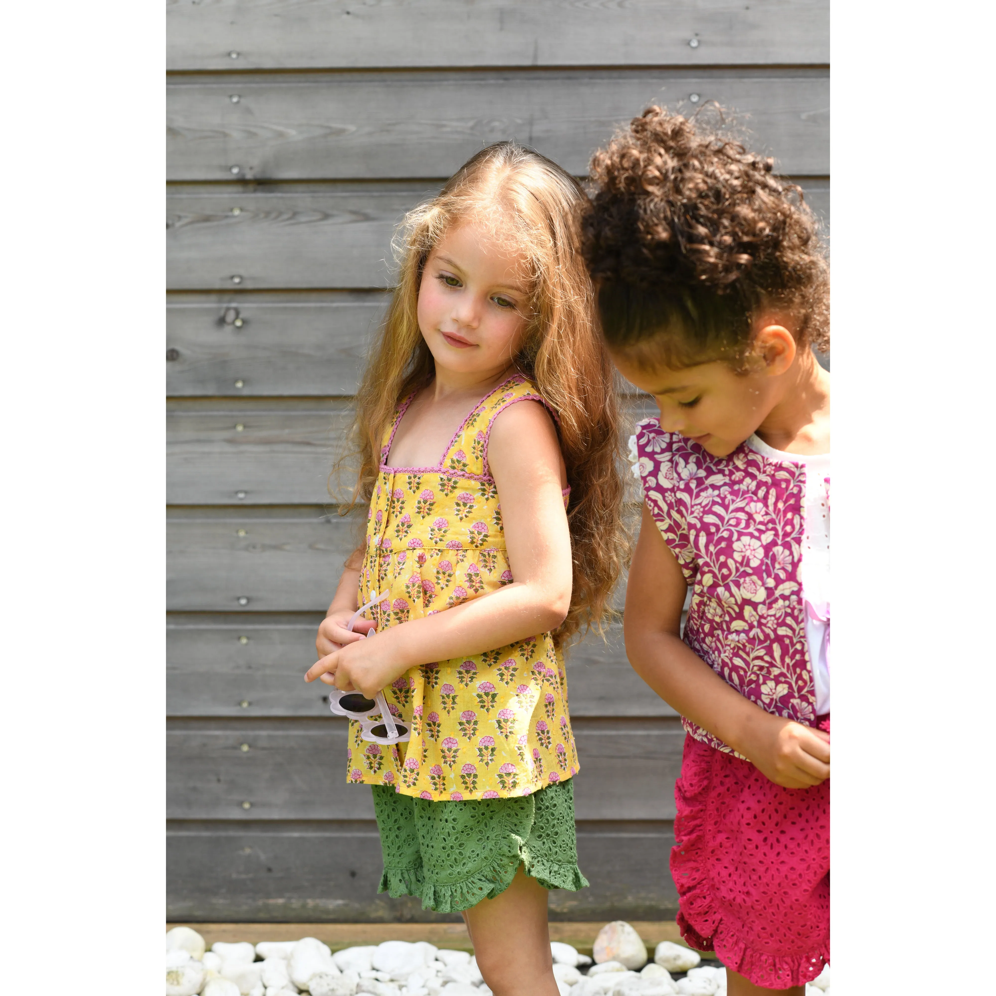 Bonheur du Jour Paris Bertille Baby   Girl Top Jaune