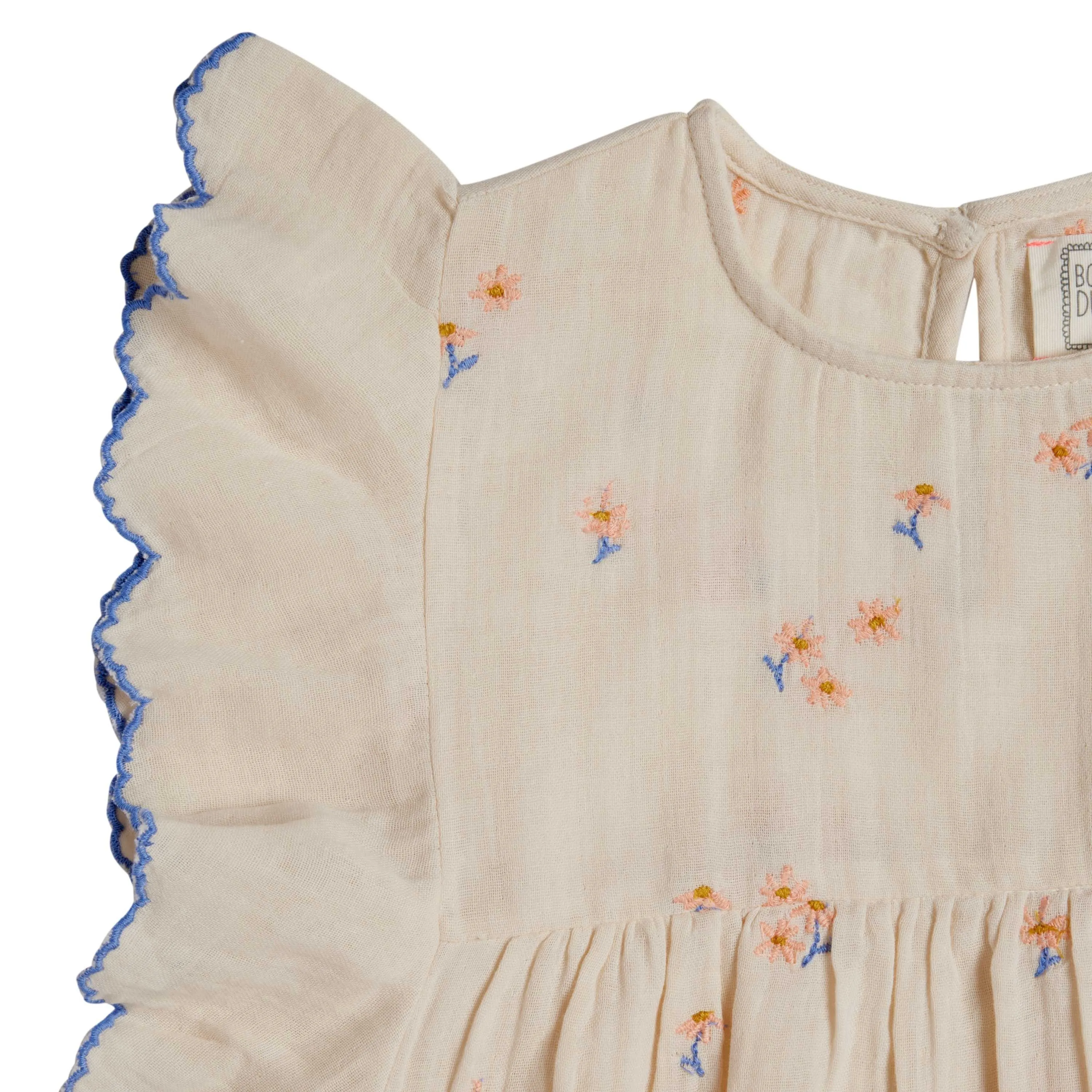 Bonheur du Jour Paris Daisy Baby   Girl Blouse - Ecru Rose