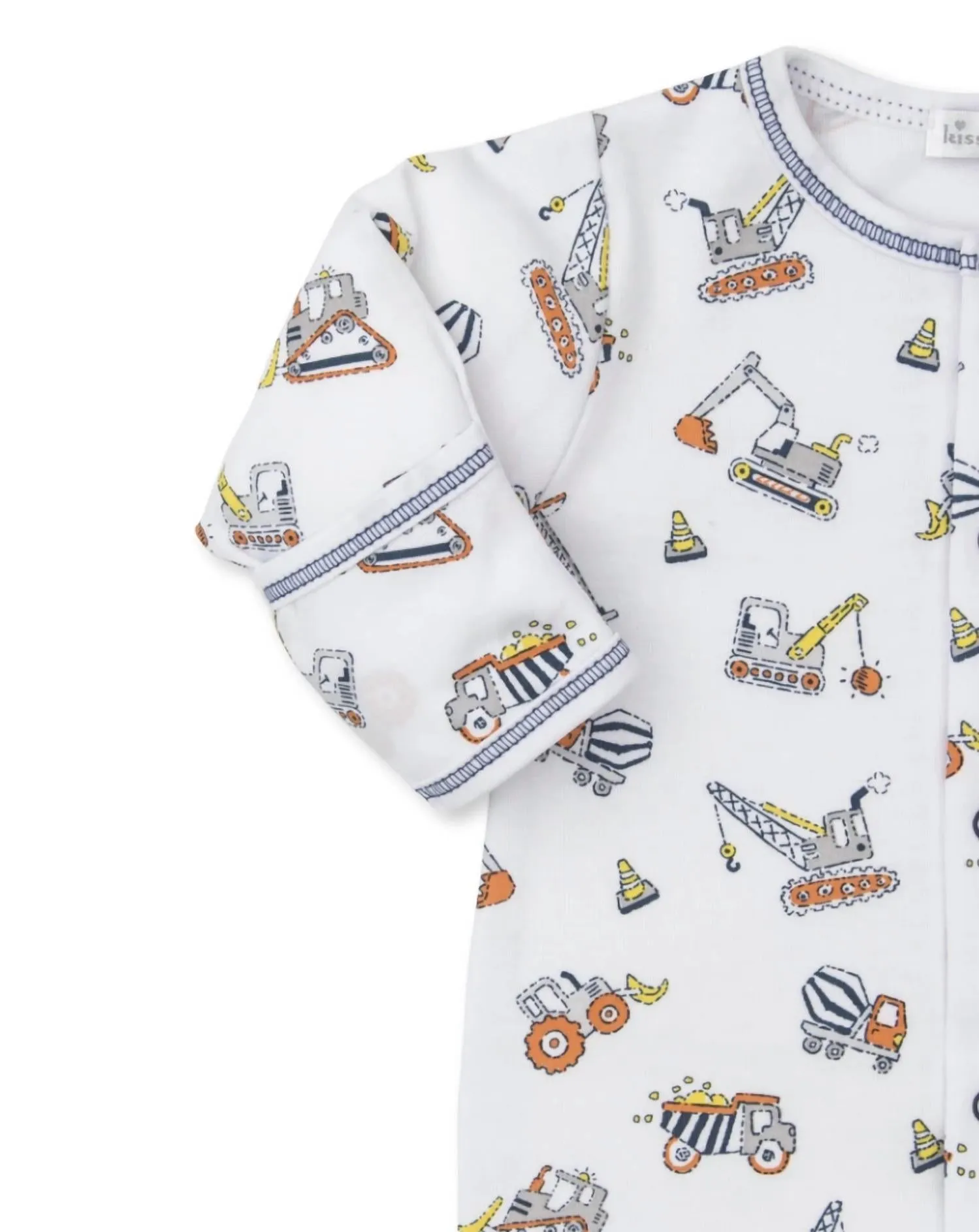 Boy's Dirt Diggers Print Footie In White