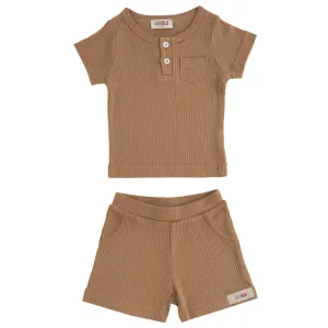 Brown Modal Pocket Outfit