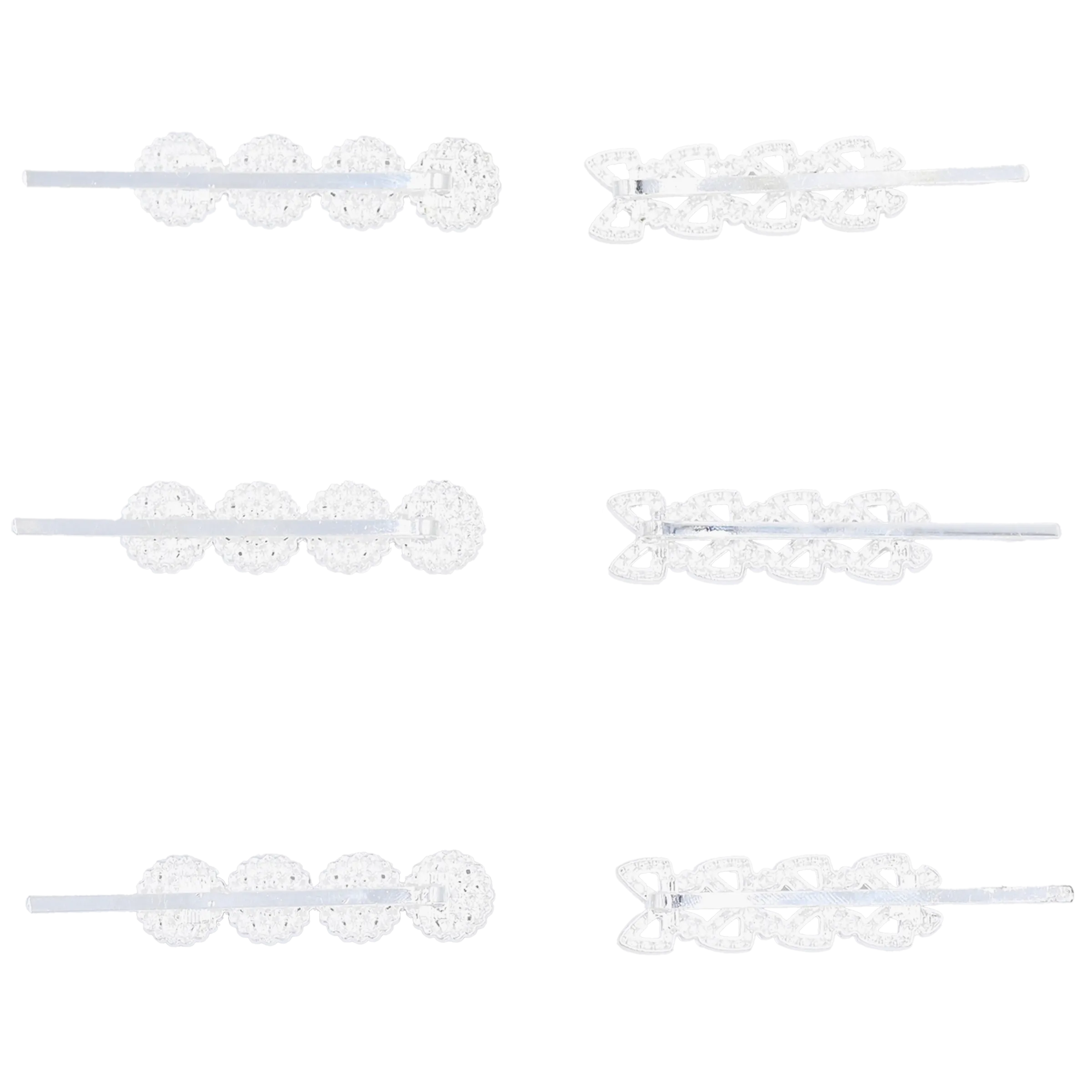 Crystal Bow & Mosaic Hair Pins
