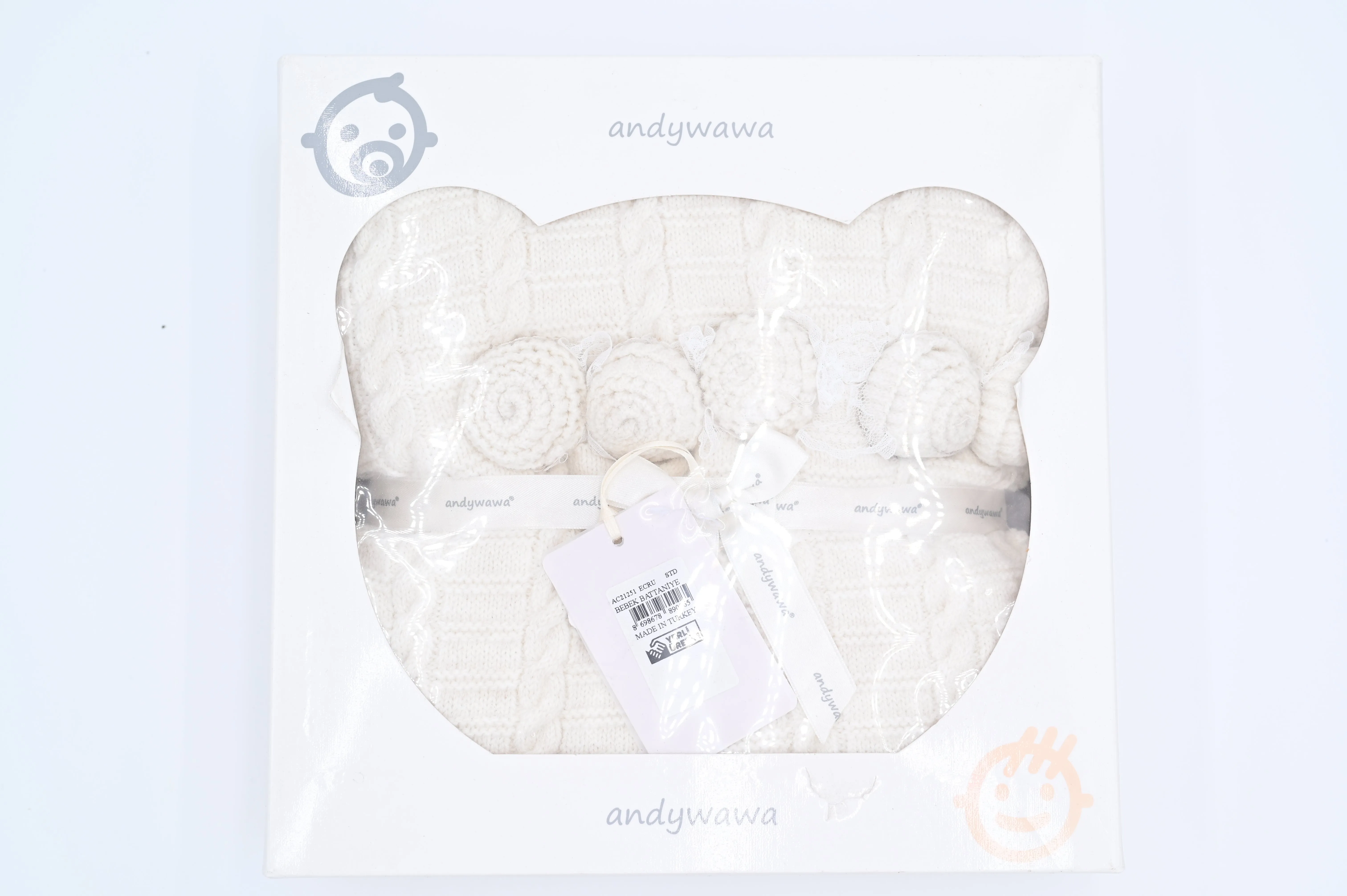 Ecru Knitted Blanket