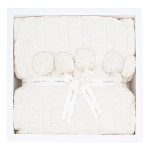Ecru Knitted Blanket