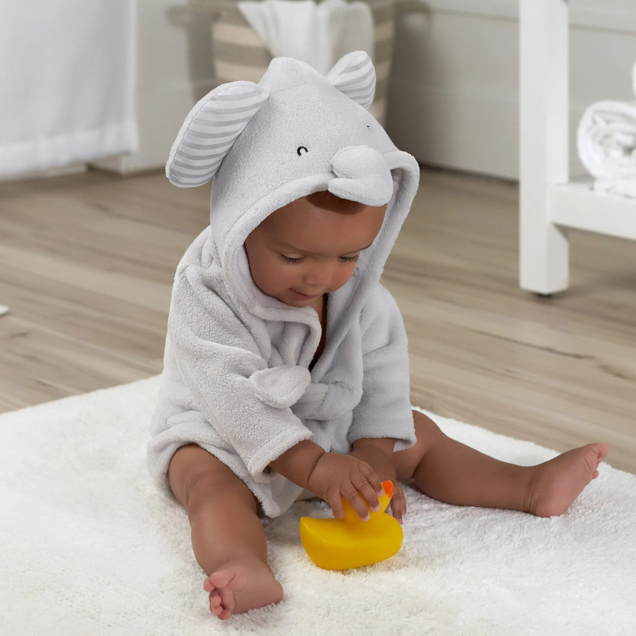 Embroidered Baby Neutral Elephant Robe Gerber Childrenswea