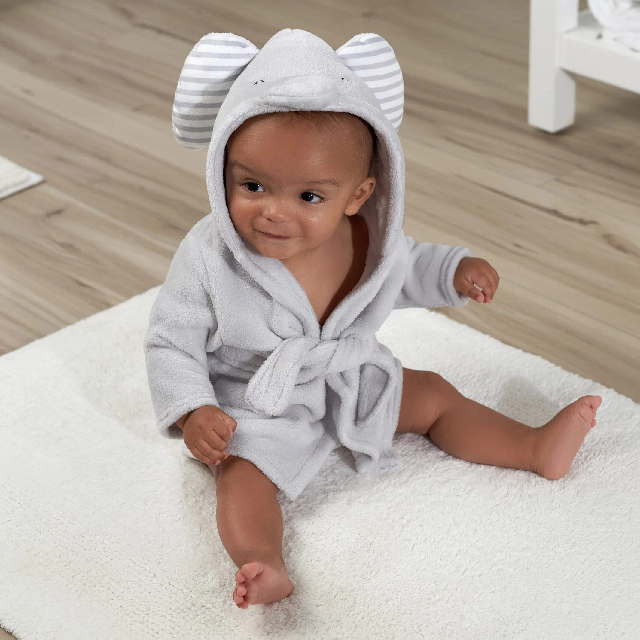 Embroidered Baby Neutral Elephant Robe Gerber Childrenswea