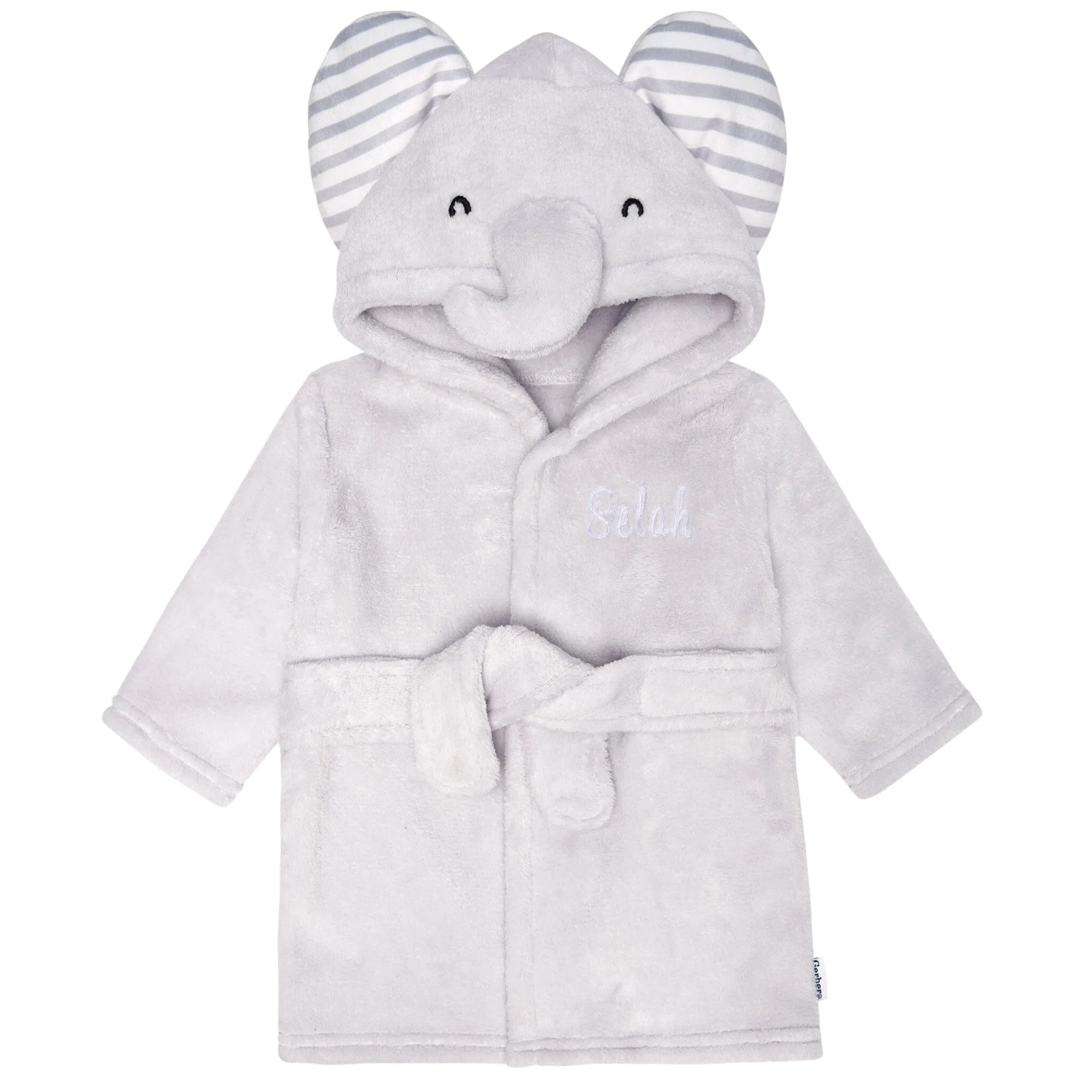 Embroidered Baby Neutral Elephant Robe Gerber Childrenswea