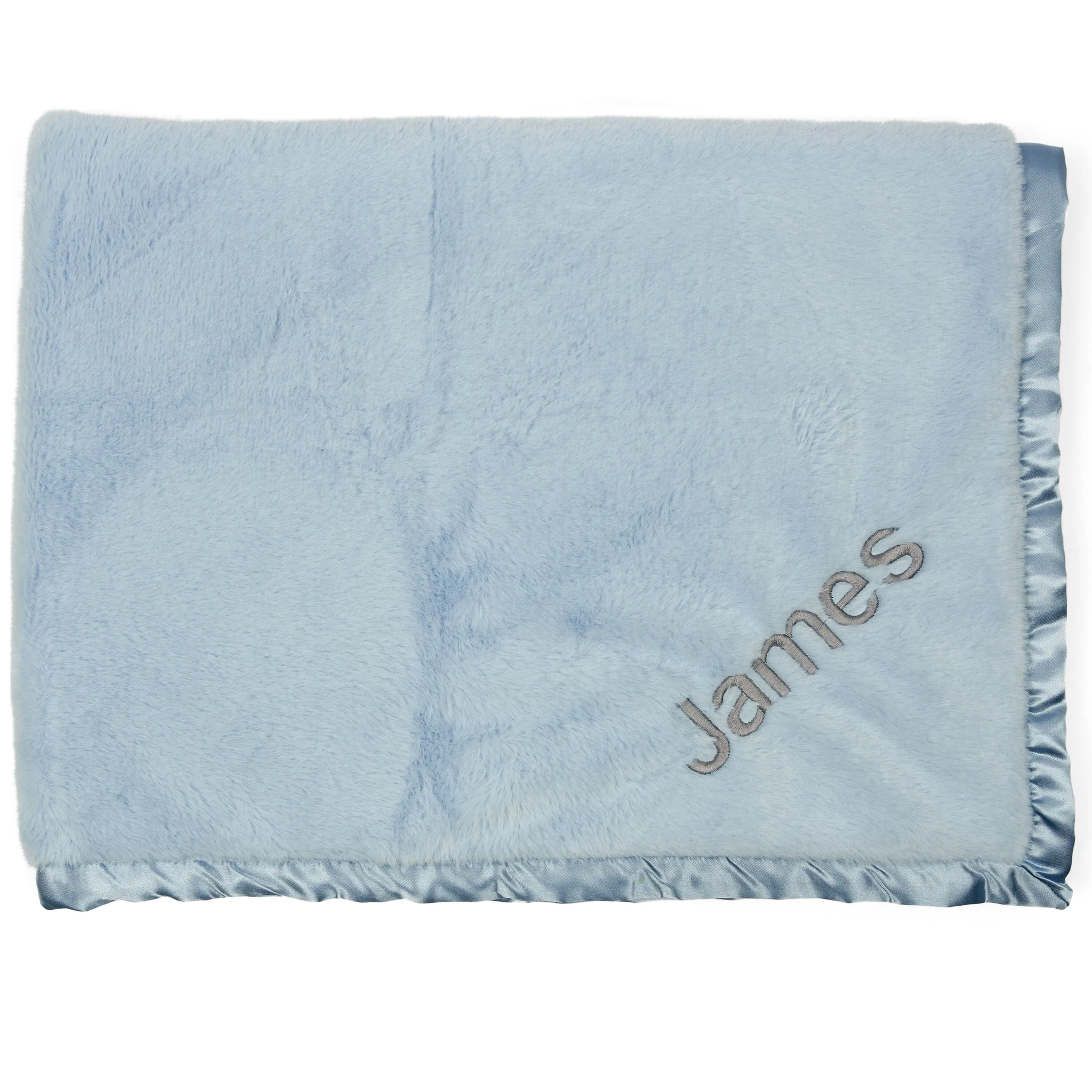 Embroidered Boys Light Blue Plush Blanket Gerber Childrenswea