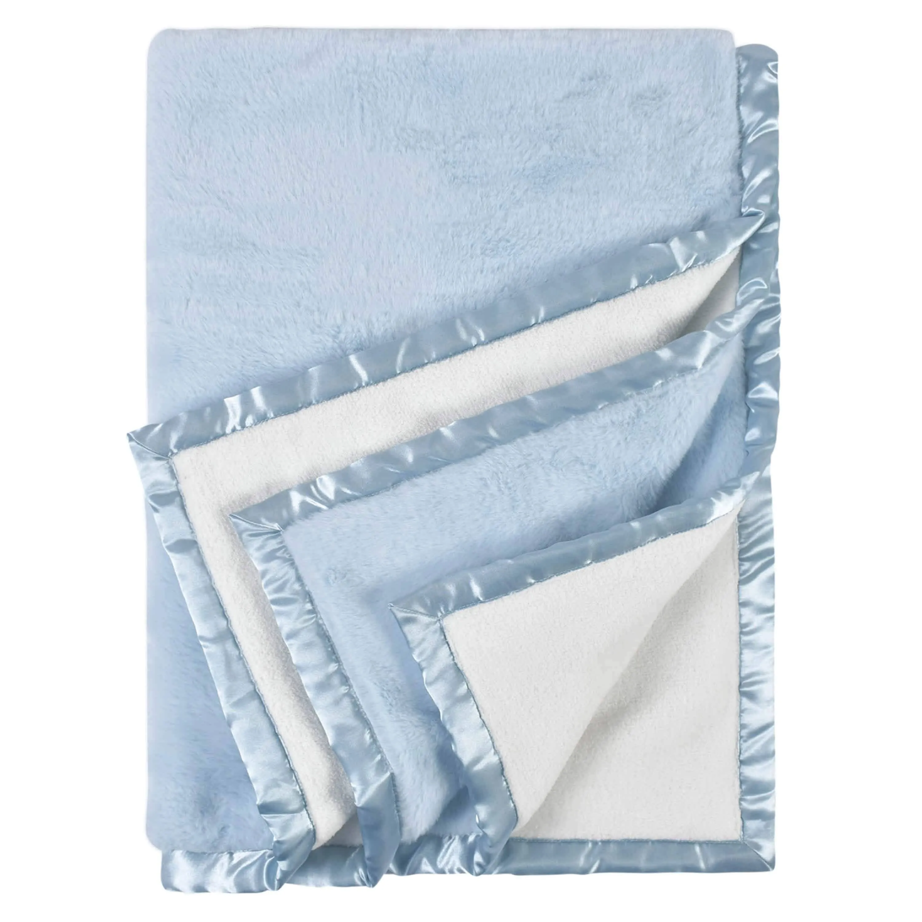 Embroidered Boys Light Blue Plush Blanket Gerber Childrenswea