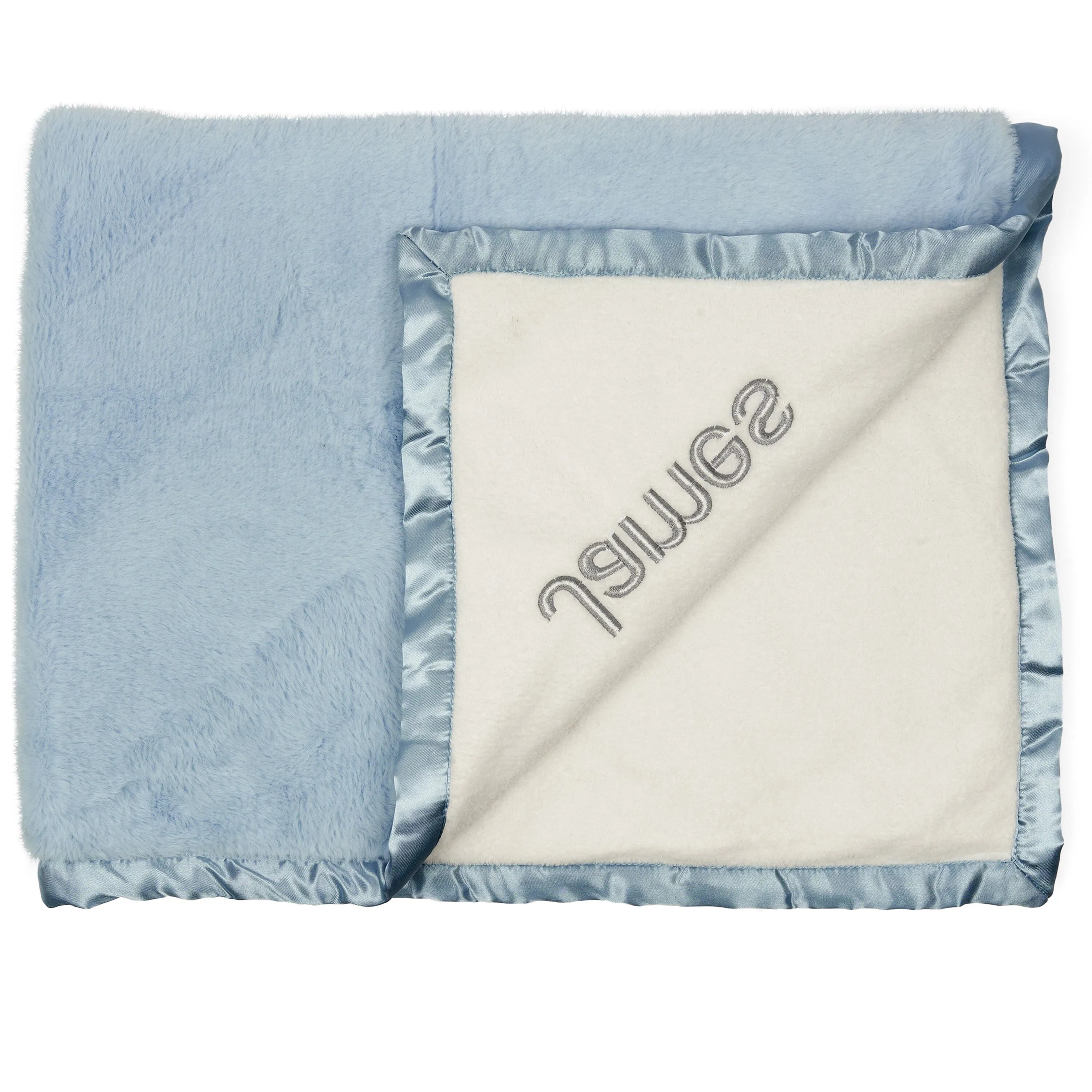 Embroidered Boys Light Blue Plush Blanket Gerber Childrenswea