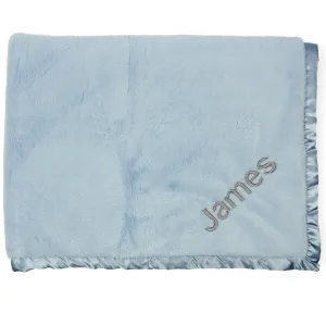 Embroidered Boys Light Blue Plush Blanket Gerber Childrenswea