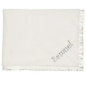 Embroidered Neutral Ivory Plush Blanket Gerber Childrenswea