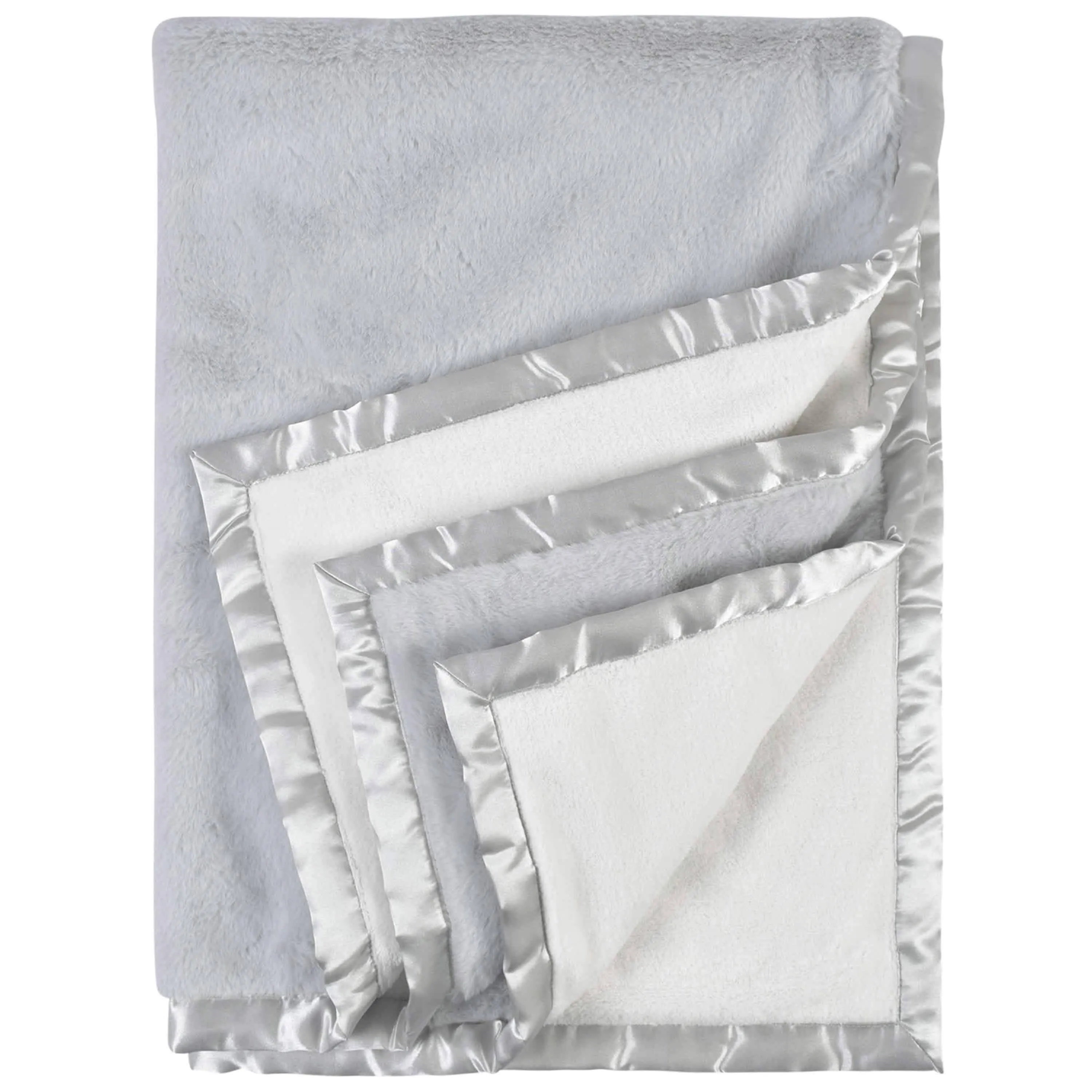 Embroidered Neutral Light Gray Plush Blanket Gerber Childrenswea