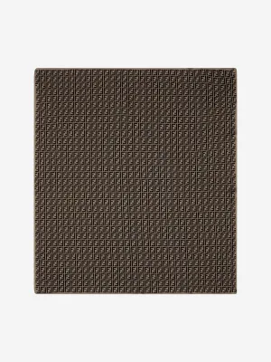 Fendi Baby Cotton and Cashmere Blanket in Brown (85cm)