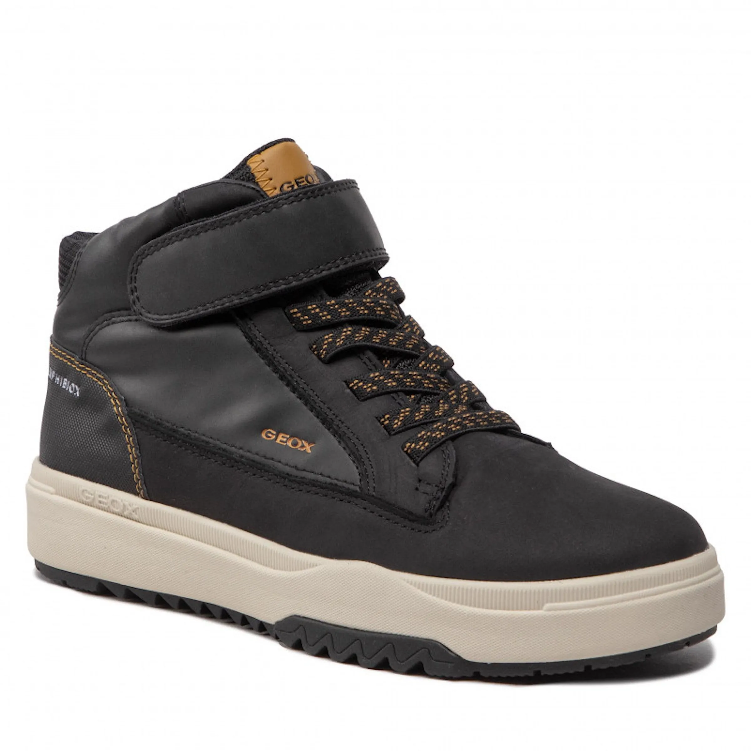 GEOX-J BUNSHEE B.BABX A - WA.SY NBK-J16FMA-0ME32-C9241-BLACK/DK YELLOW