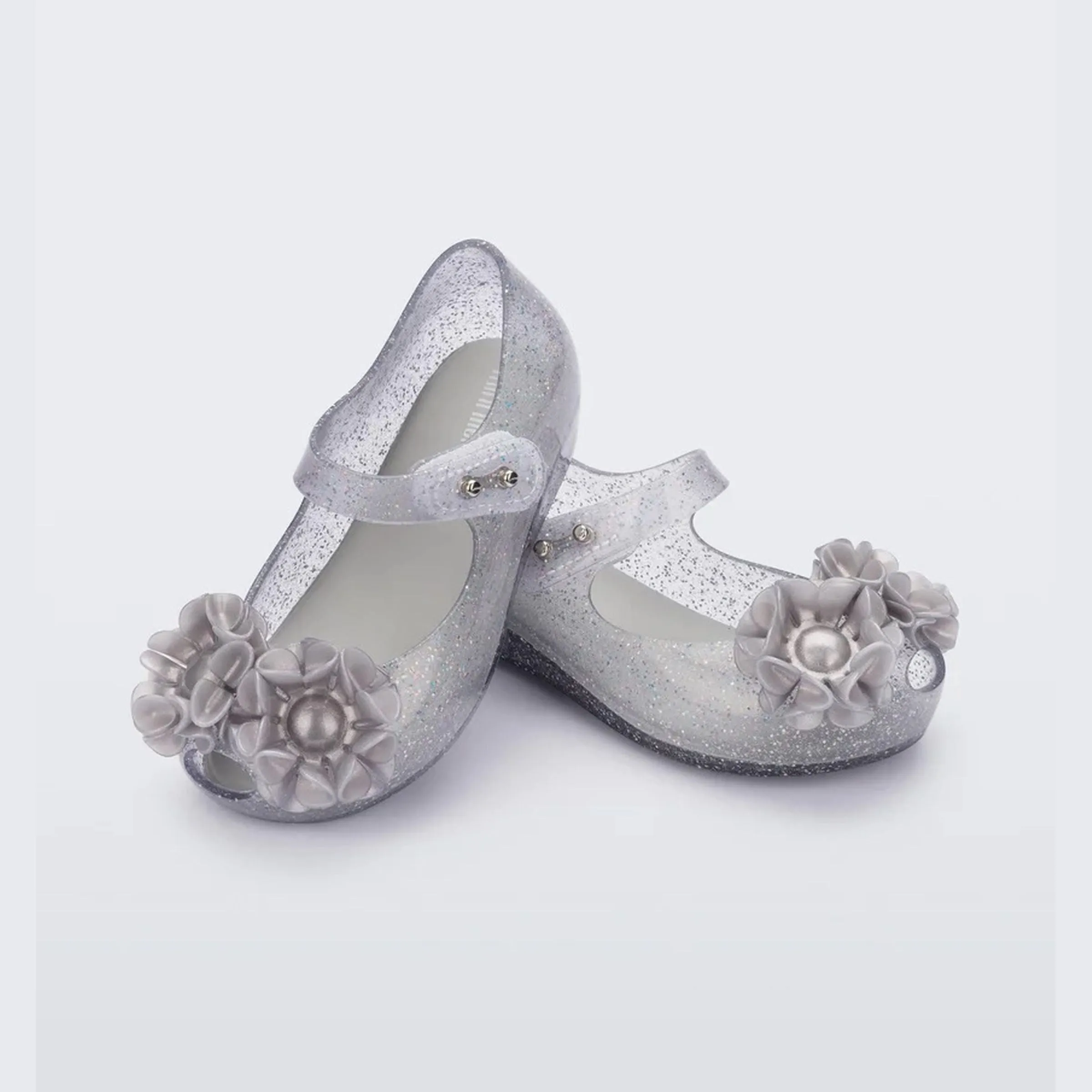 Glitter Gray Ballet Flat