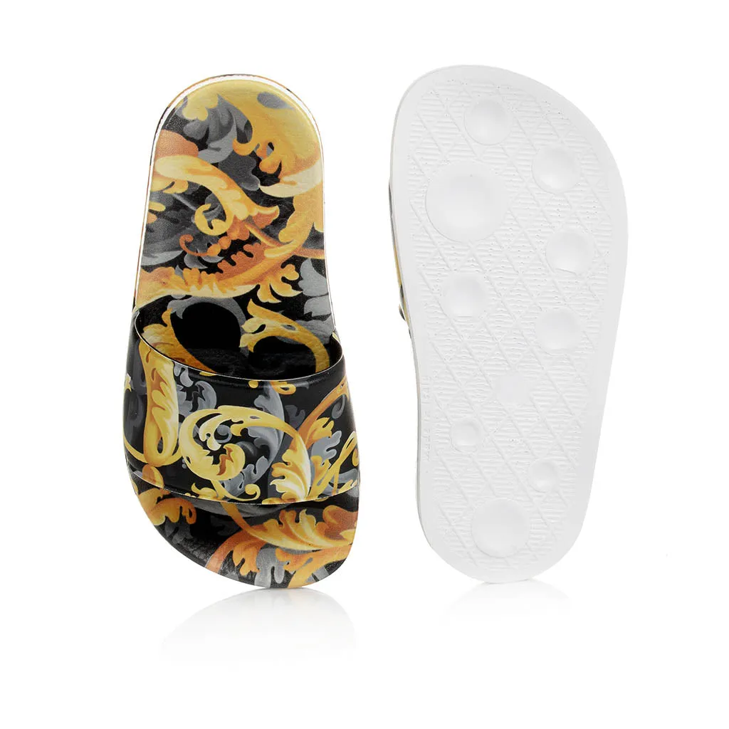 Gold Baroccoflage Kids Print Slides