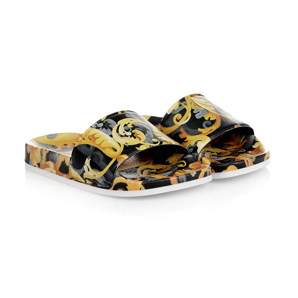 Gold Baroccoflage Kids Print Slides