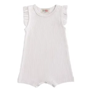 Gray Fog Ruffle Modal Shortie