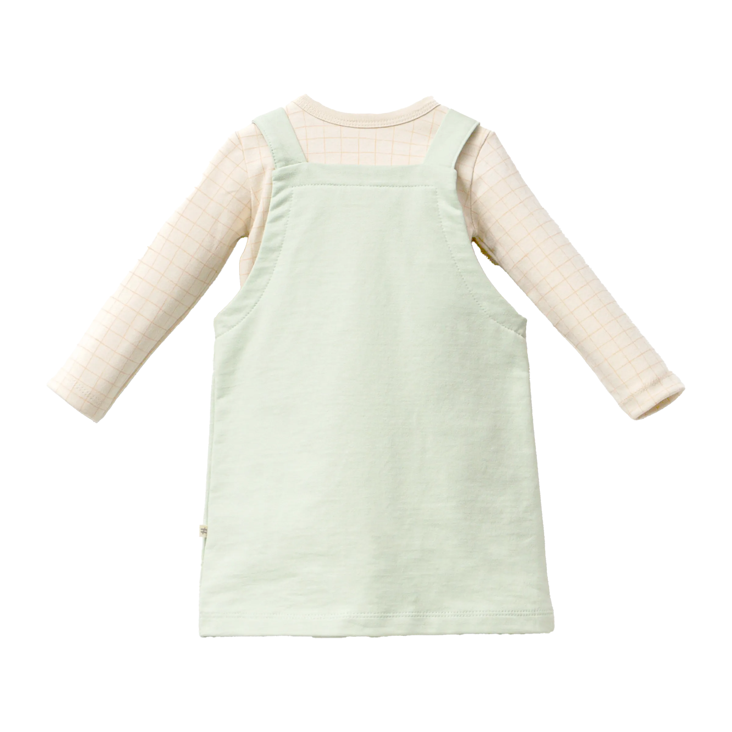 Green Animal Print Pinafore Dress