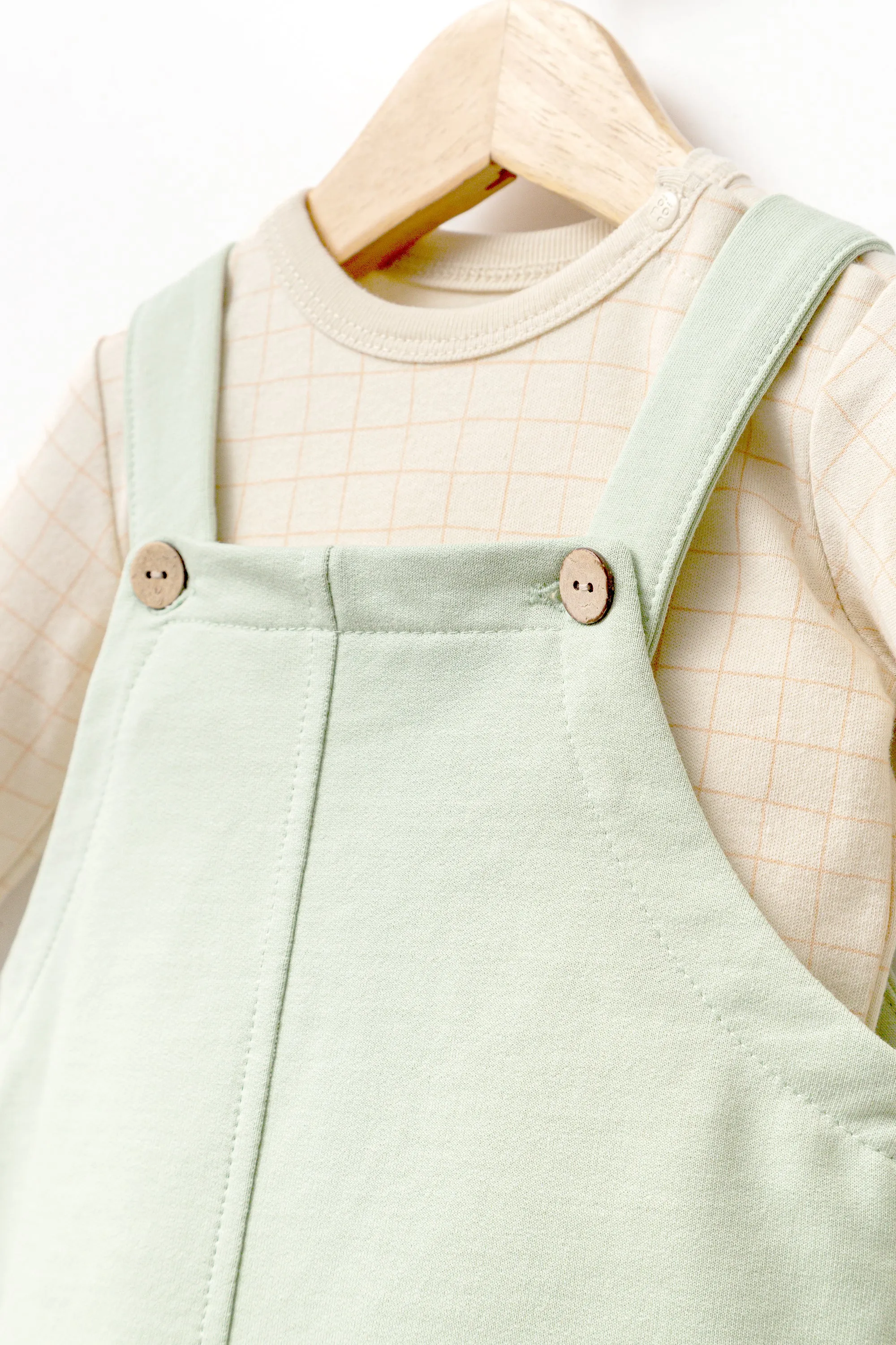 Green Animal Print Pinafore Dress