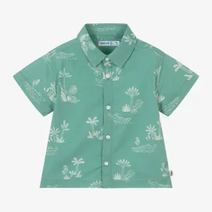 Green Safari Print Shirt