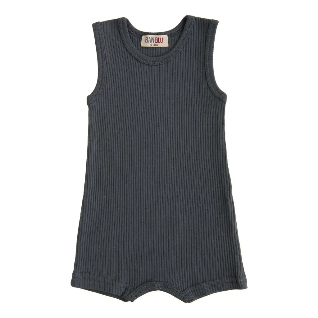 Green Sea Moss Sleeveless Modal Shortie