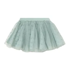 Green Star Print Tulle Skirt