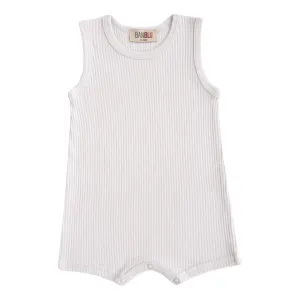 Grey Fog Sleeveless Modal Shortie