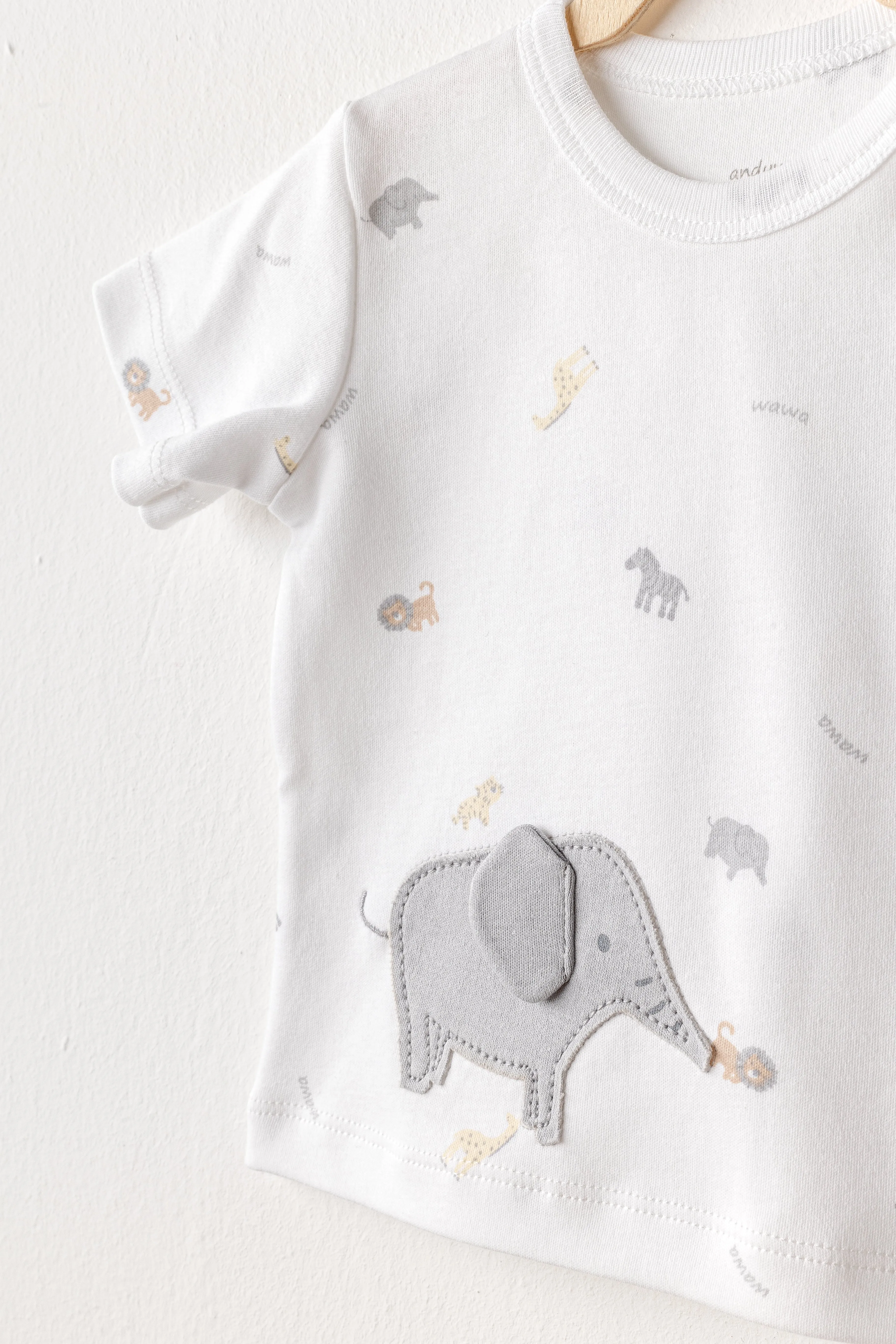 Grey Little King Elephant Pants Outfit