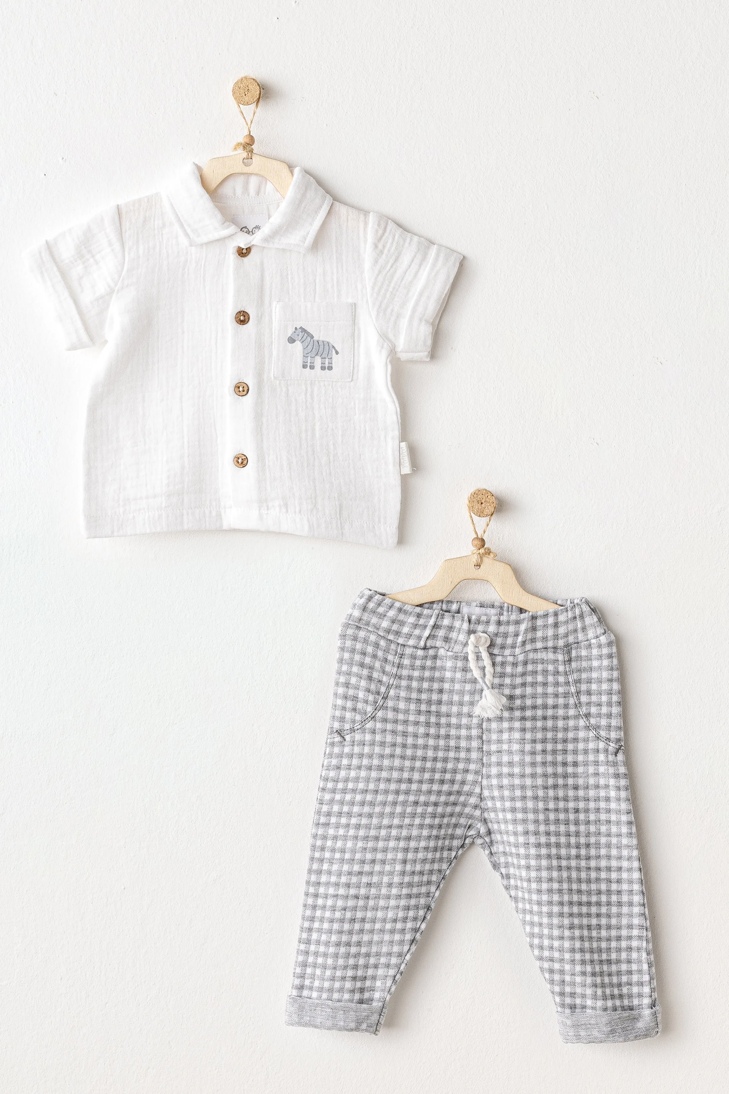 Grey Little King Zebra Pants Outfit