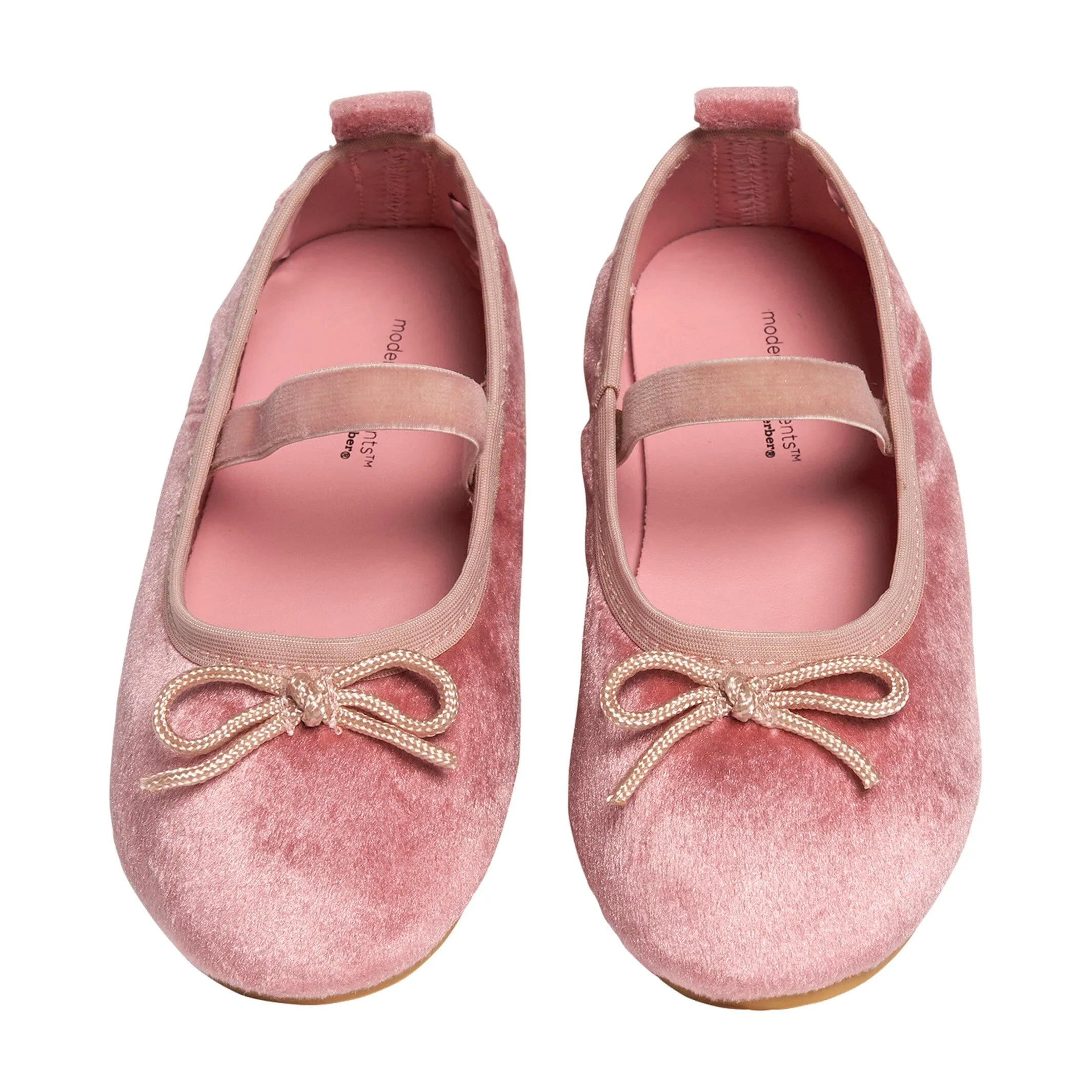 Infant & Toddler Girls Pink Velvet Ballet Flats Gerber Childrenswea