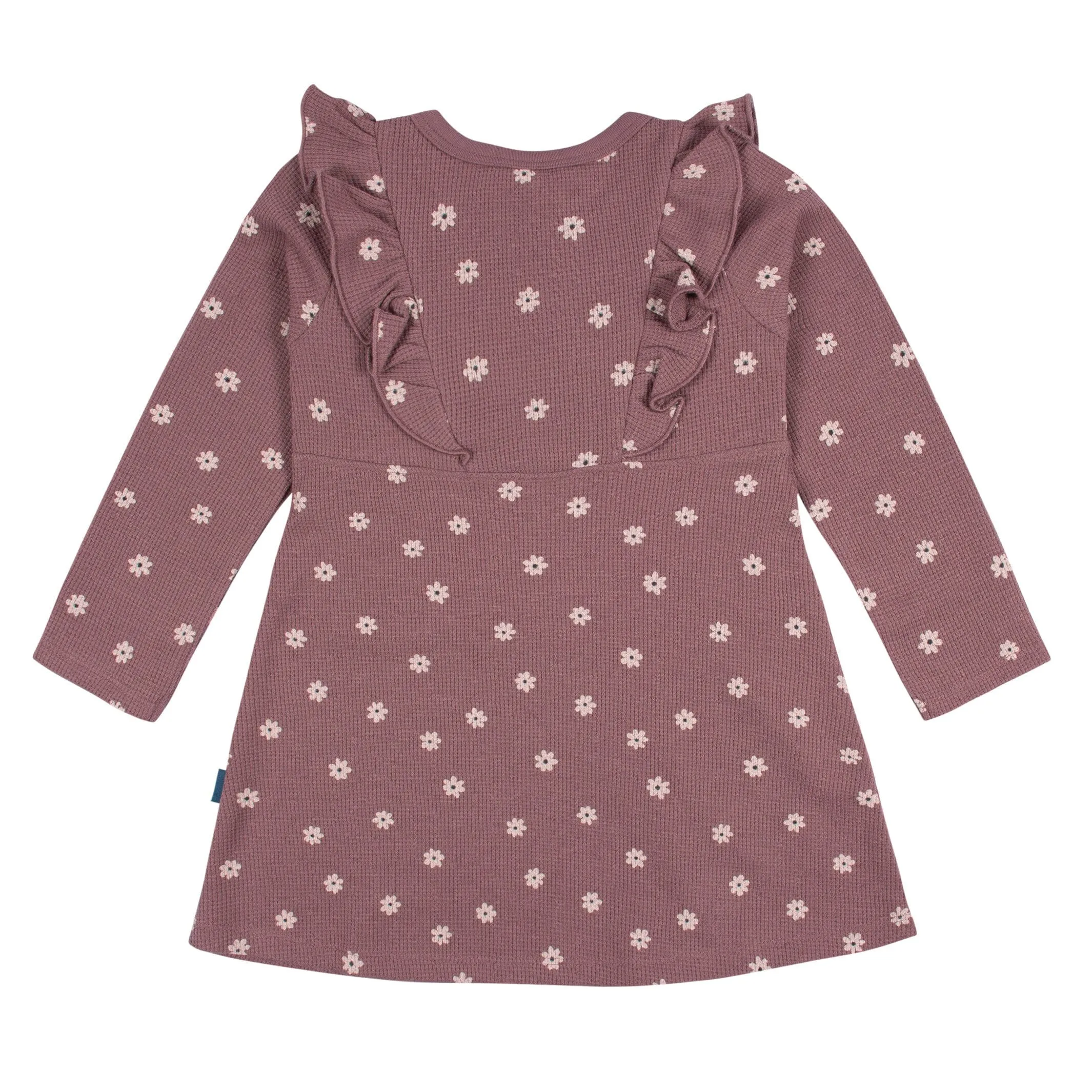 Infant and Toddler Girls Pink Daisies Dress with Ruffle Gerber Childrenswea