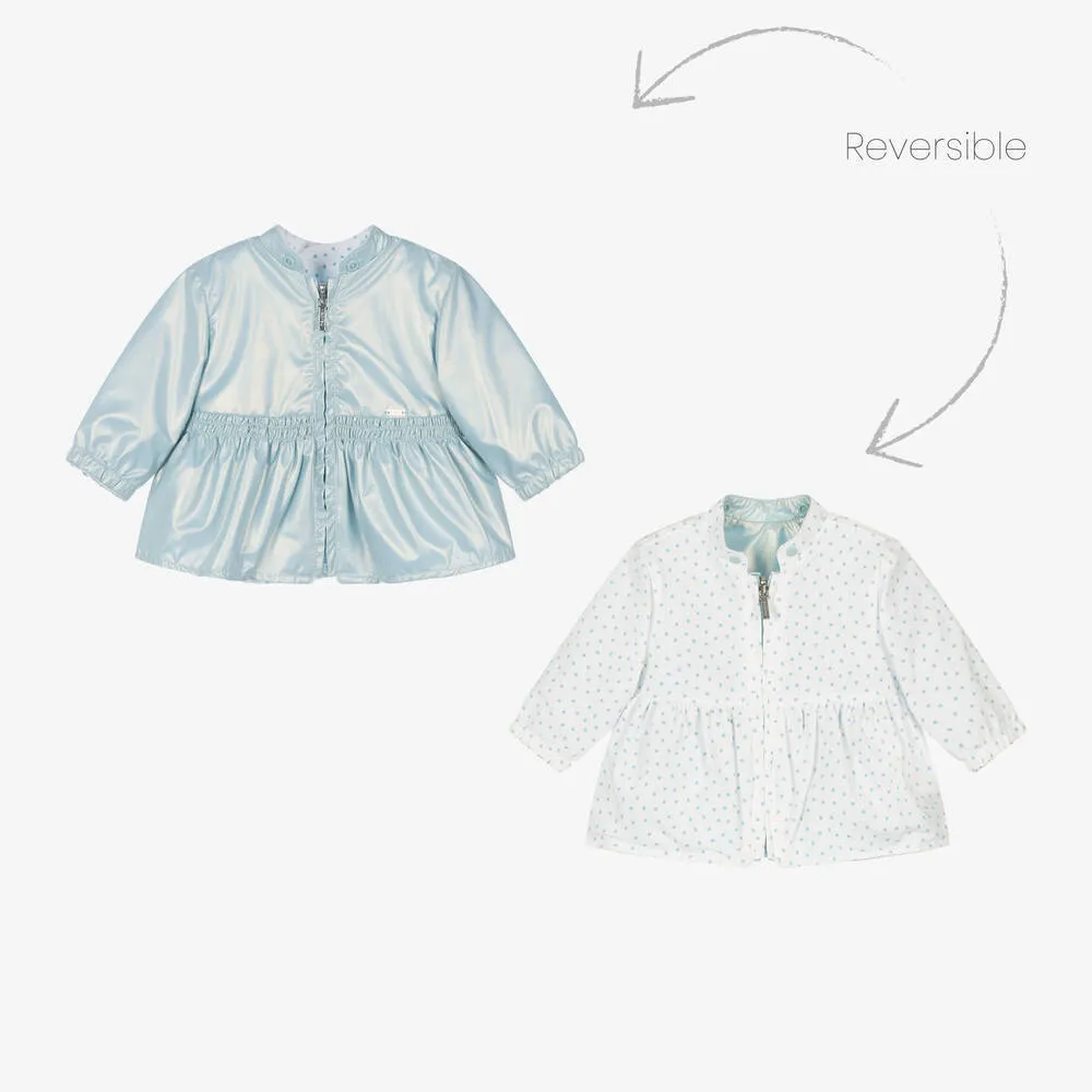 Light Blue Glass Windbreaker