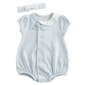 Light Blue Spring Birds Shortie & Headband