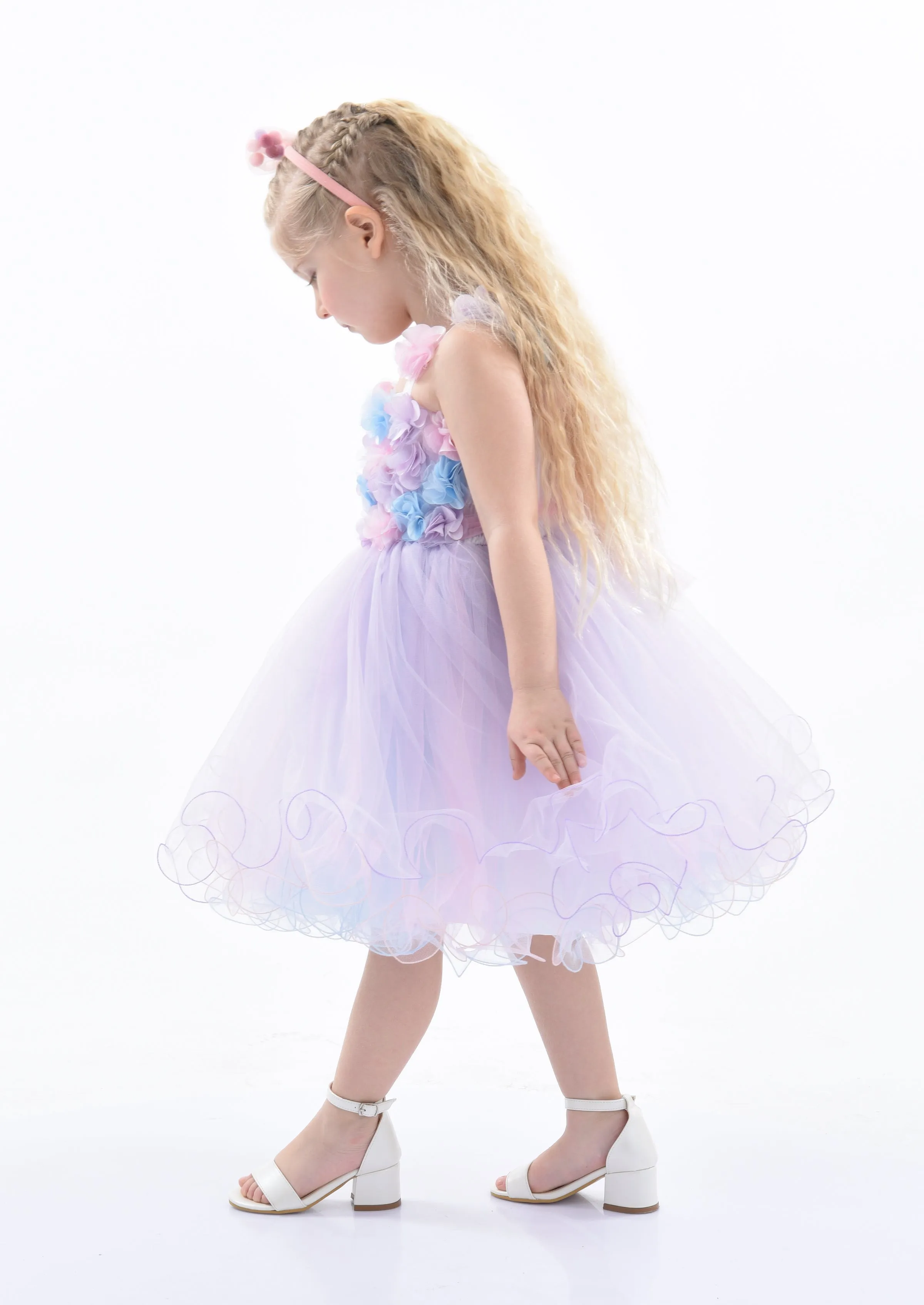 Lilac Rose Campanula Dress